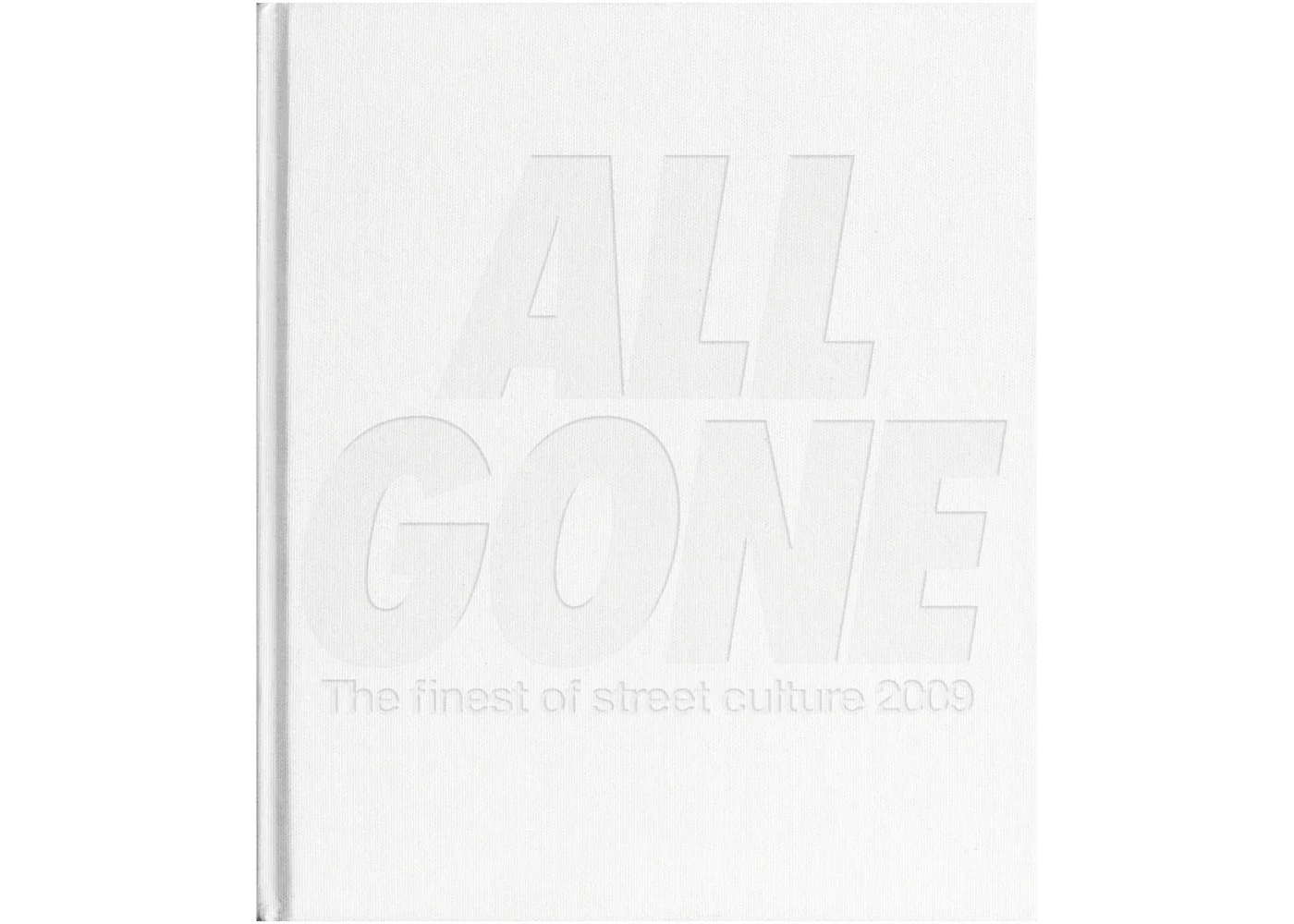 All Gone 2009 Book White/White