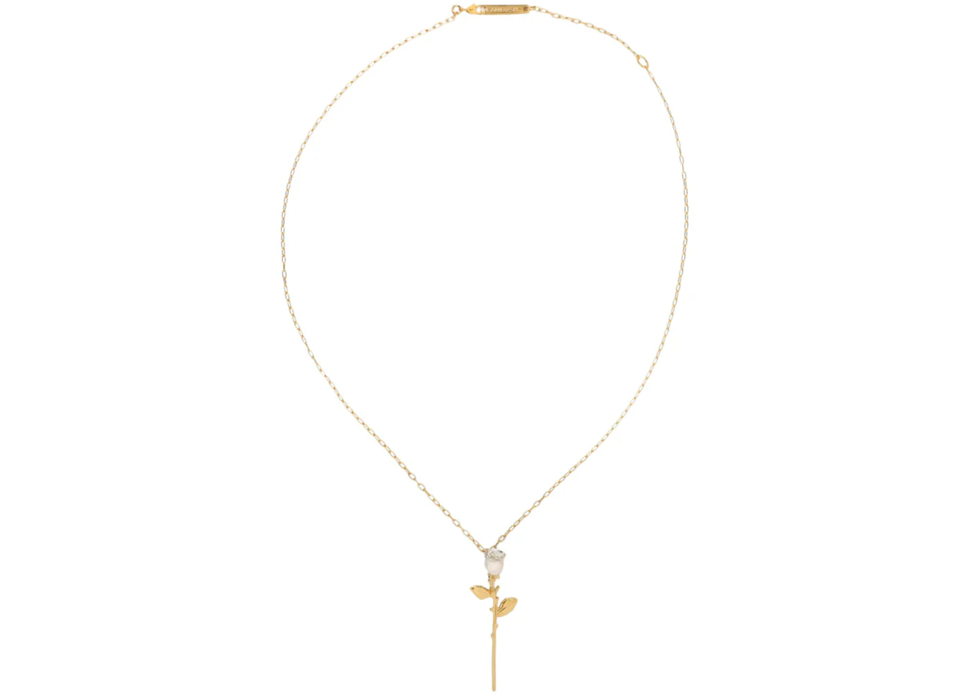 Ambush Rose Charm Necklace Gold