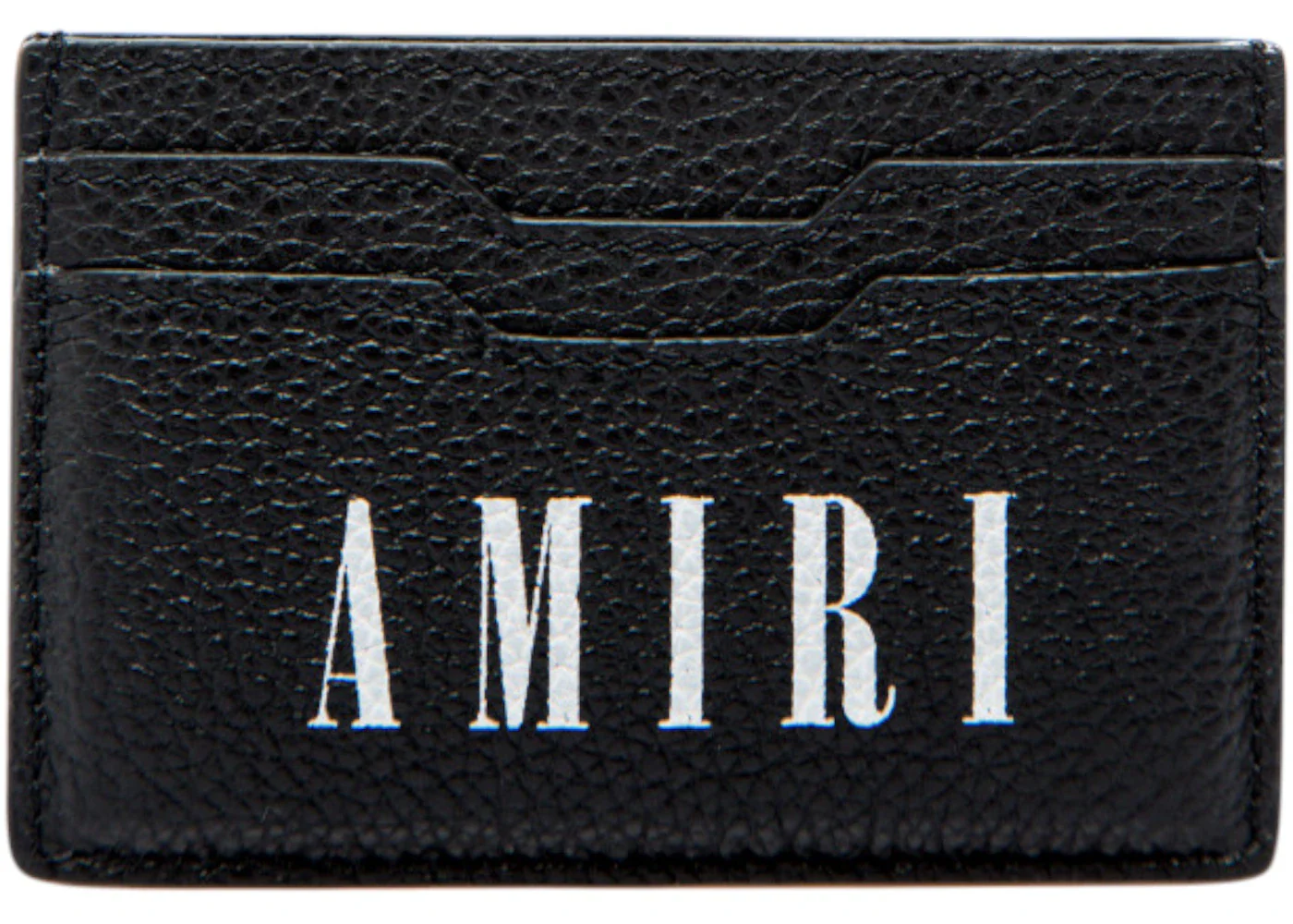 AMIRI Logo Leather Card Holder Black