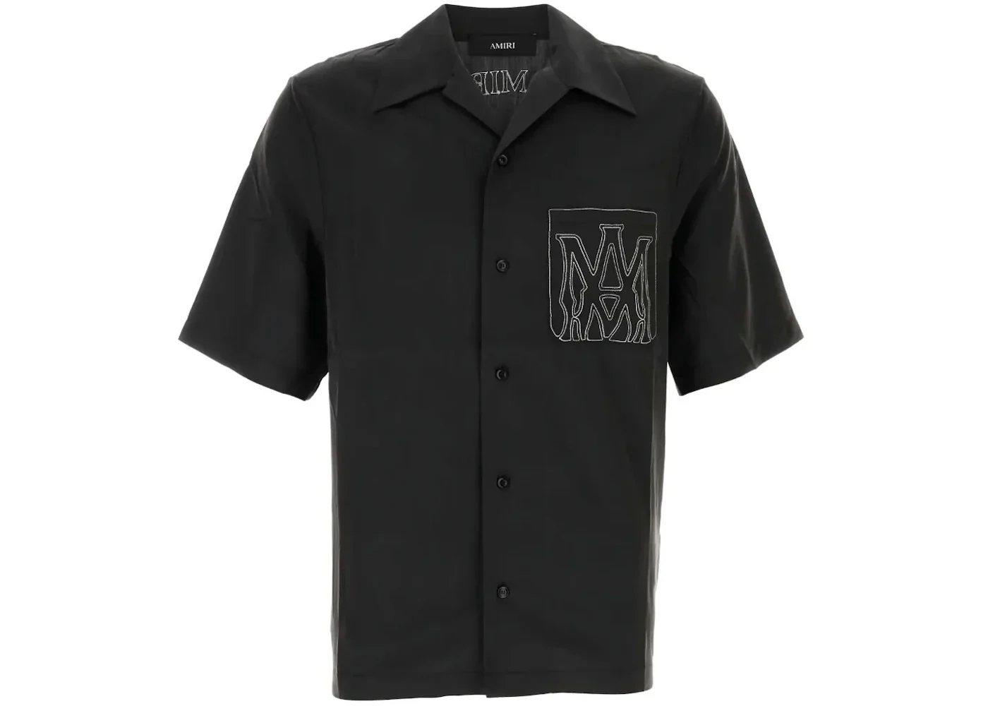 AMIRI Ma Outline Bowling Shirt Black