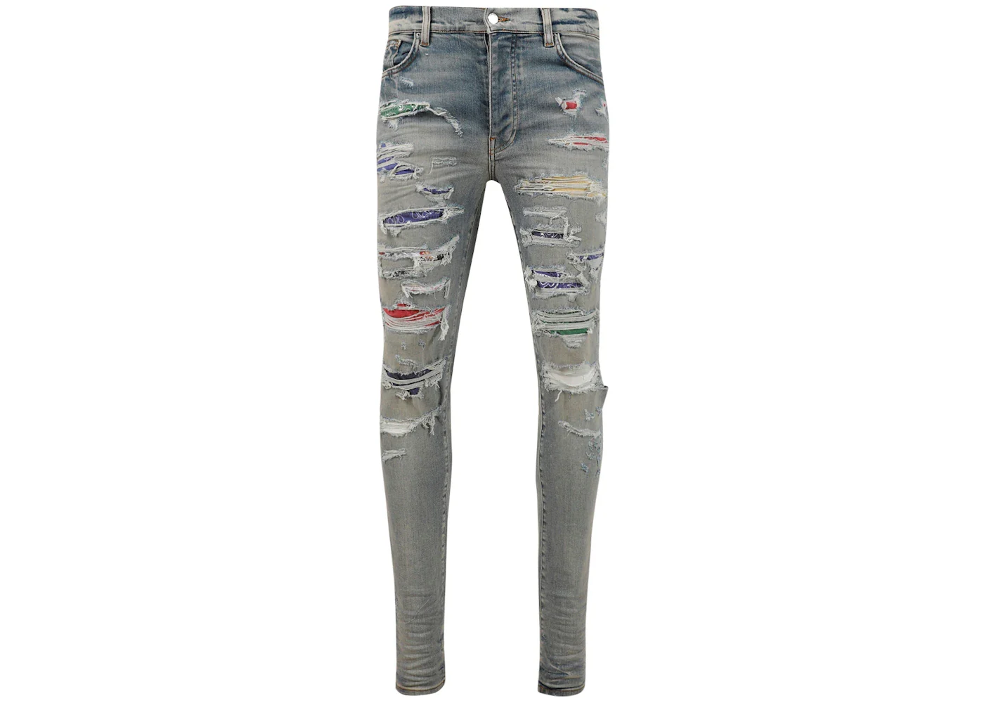 AMIRI Rainbow Patch Jeans Multicolor