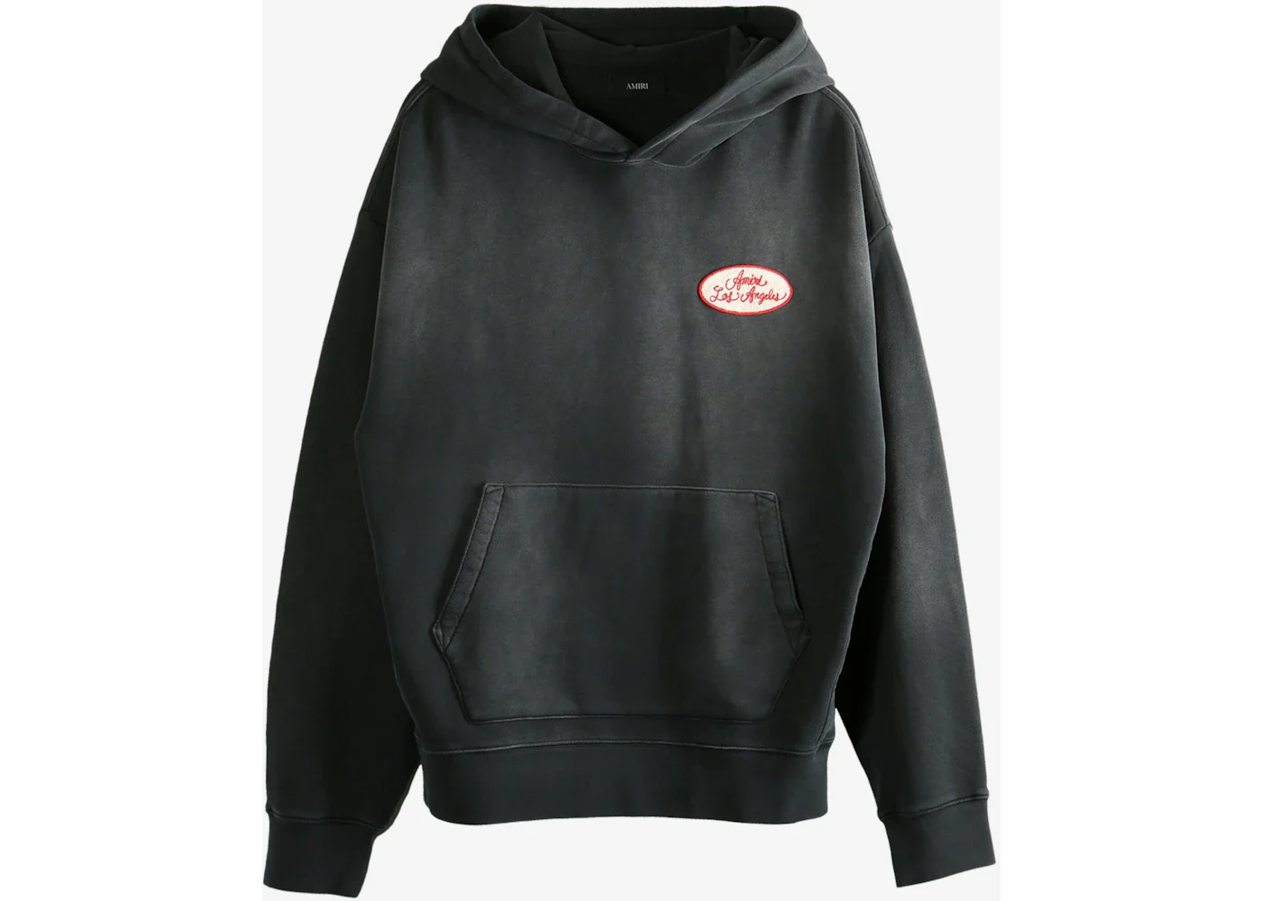 AMIRI Station Patch Oversized Hoodie Black