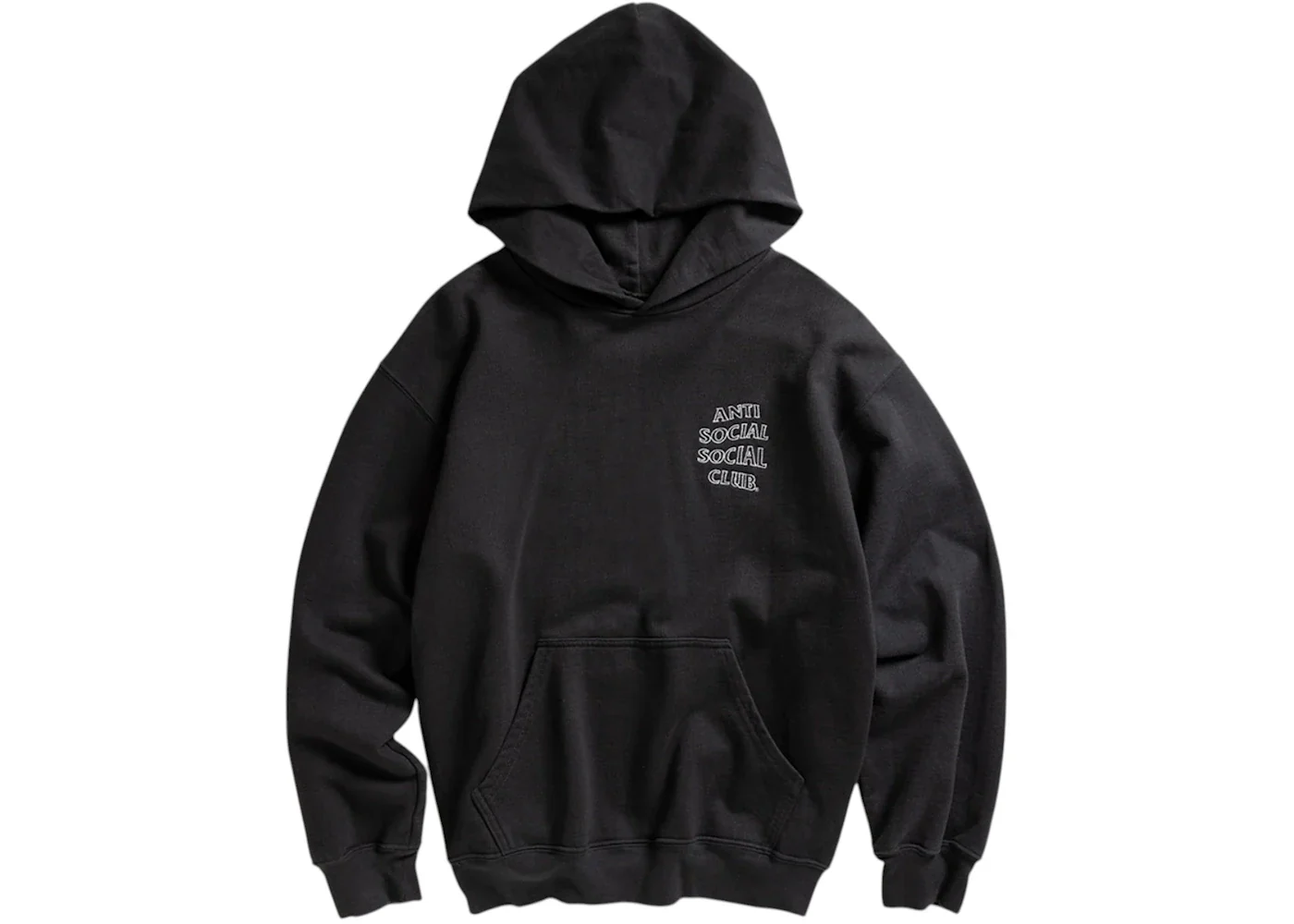Anti Social Social Club Applique Mind Games Hoodie Black