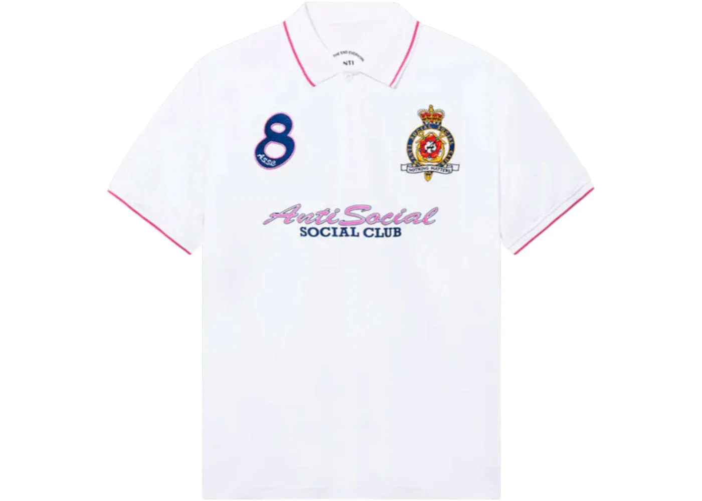 Anti Social Social Club Monegasque Polo T-shirt White
