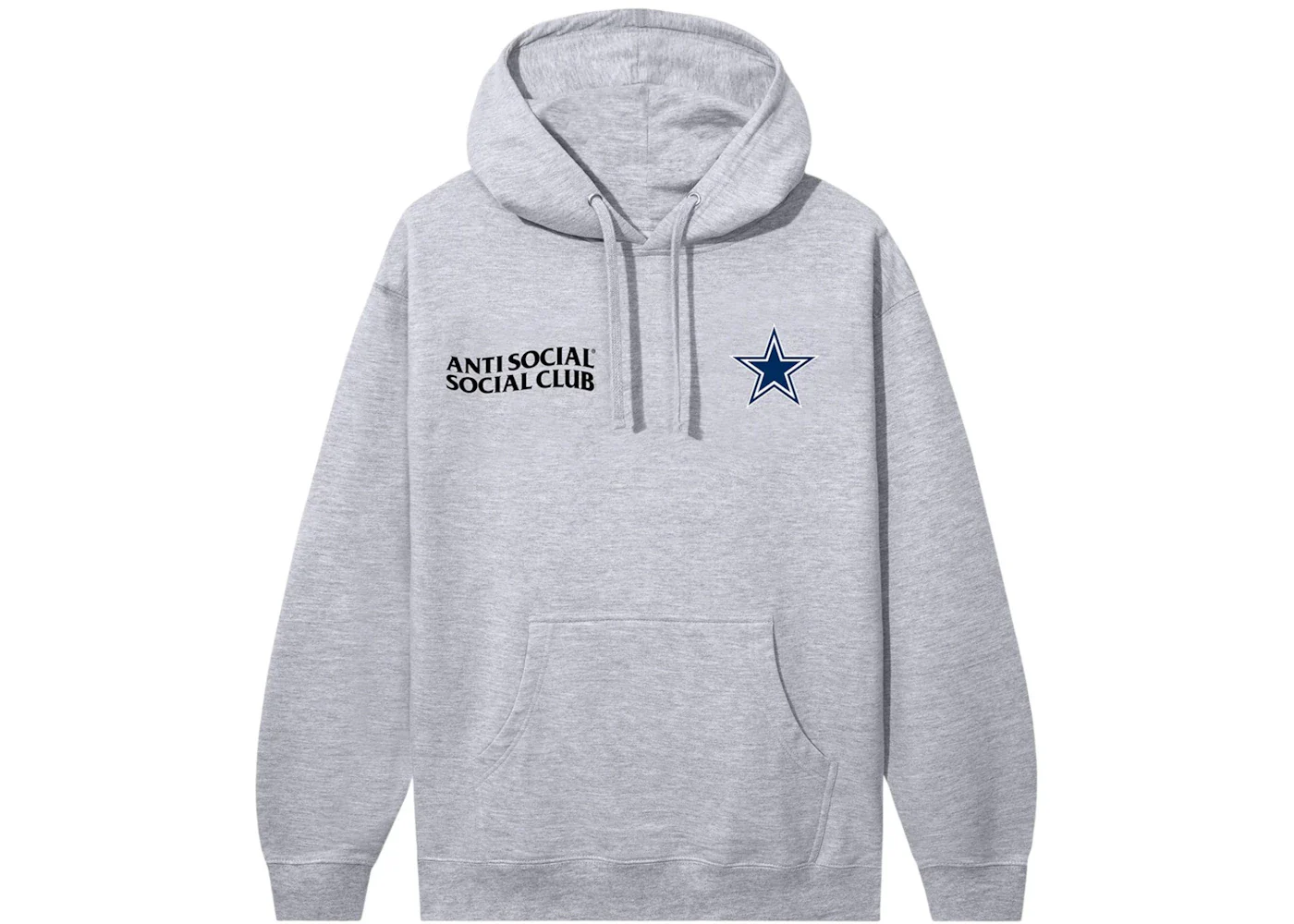 Anti Social Social Club x Dallas Cowboys Team Hoodie Grey