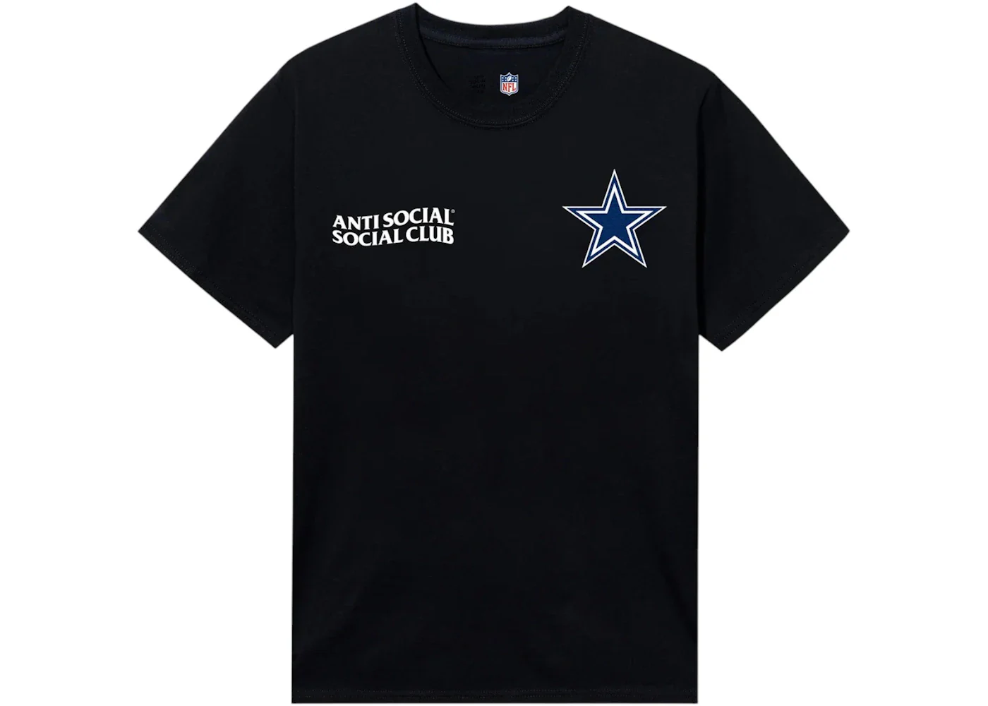 Anti Social Social Club x Dallas Cowboys Team Tee Black