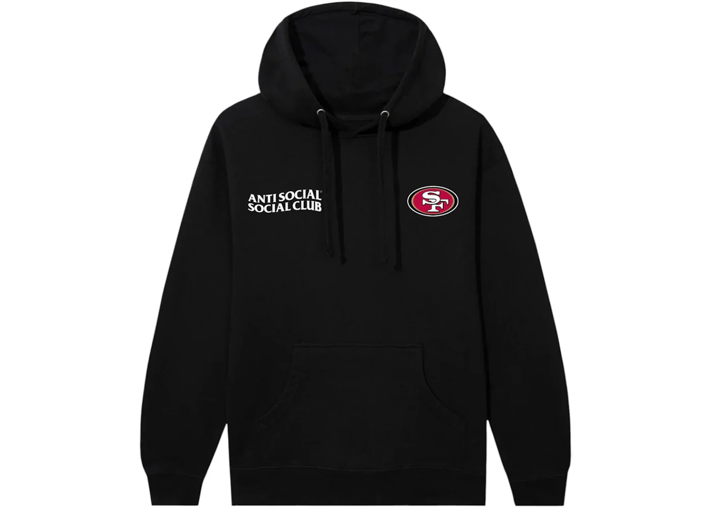 Anti Social Social Club x San Francisco 49ers Team Hoodie Black