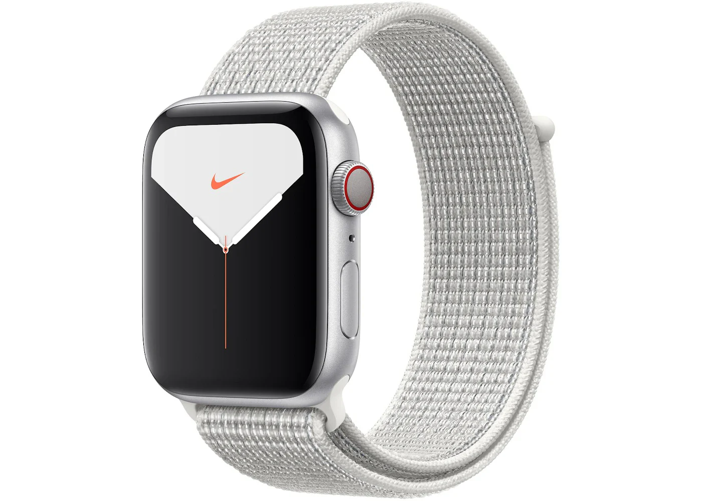 Apple Watch Nike Series 5 GPS + Cellular 44mm Silver Aluminum with Summit White Loop A2095