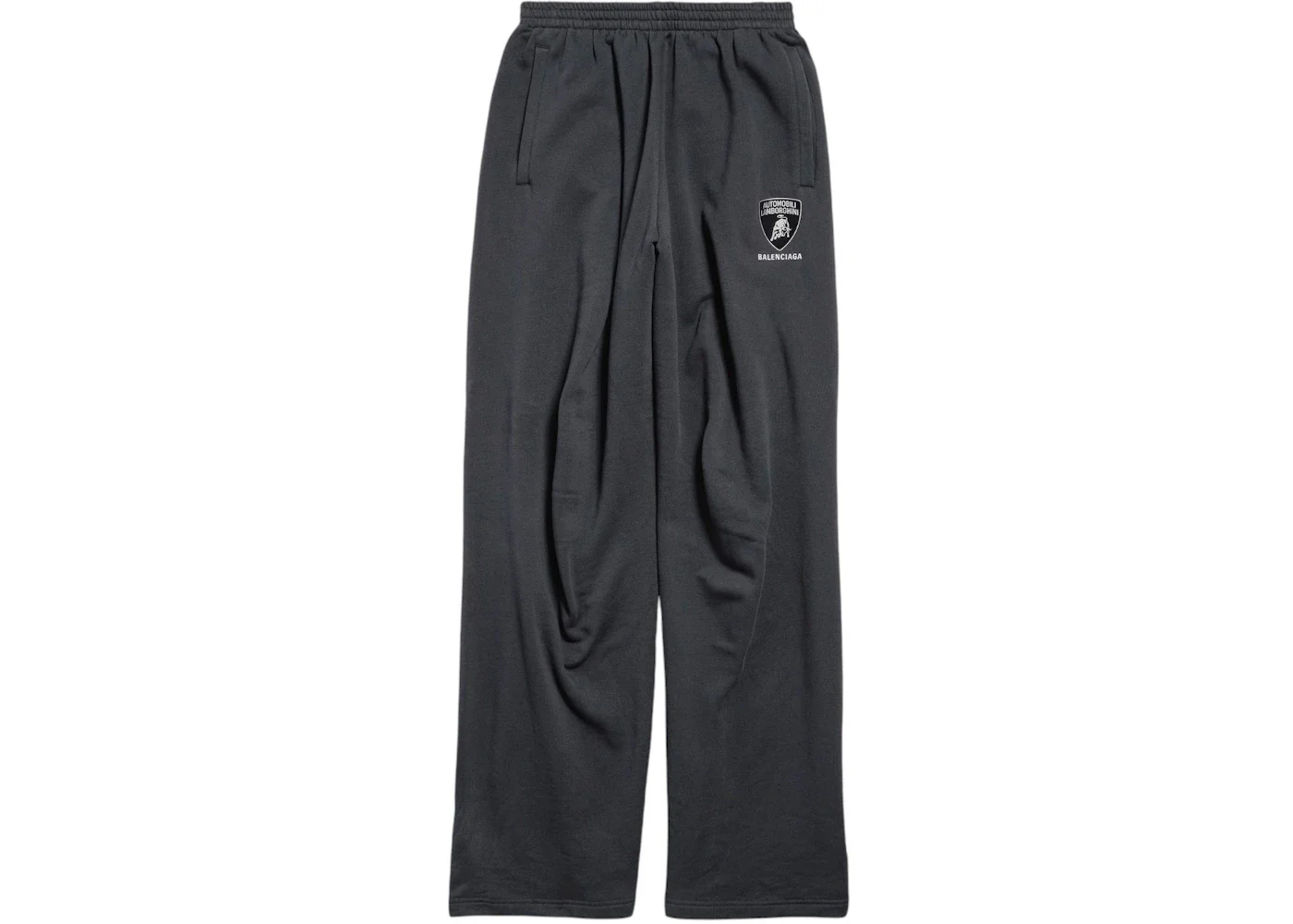 Balenciaga Automobil Lamborghini Oversized Pants Black Faded