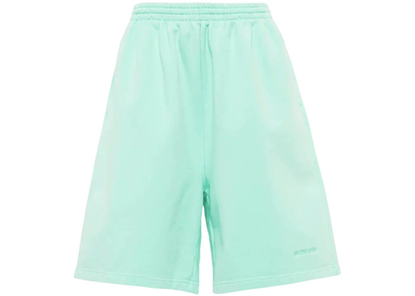 Balenciaga BB Embroidered Logo Shorts Mint Green