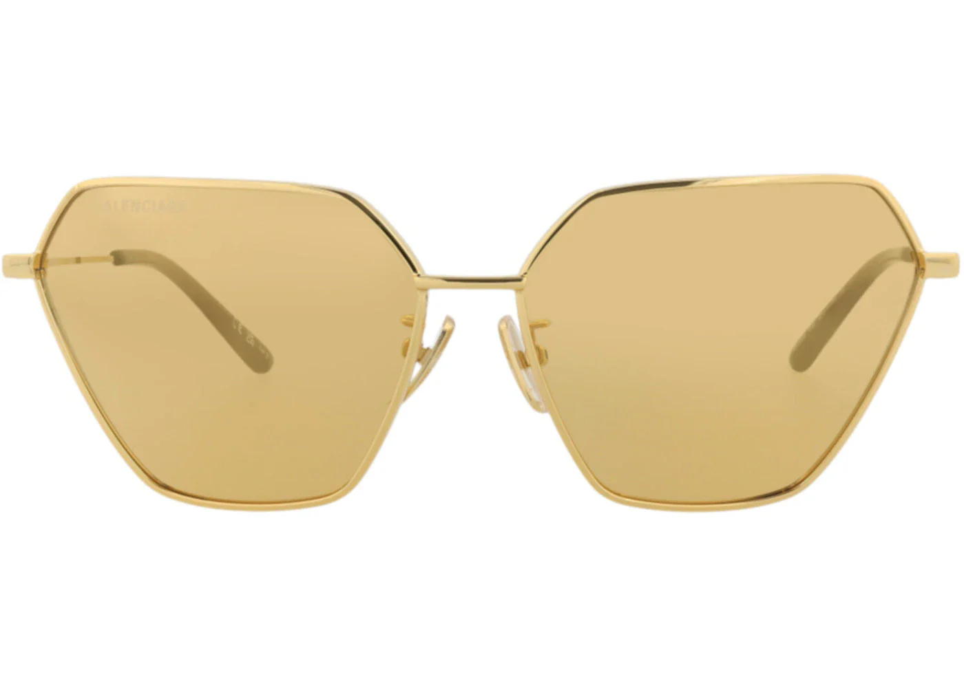 Balenciaga Cat Eye-Frame Metal Sunglasses Gold/Gold/Yellow (BB0194S-30011962-002)