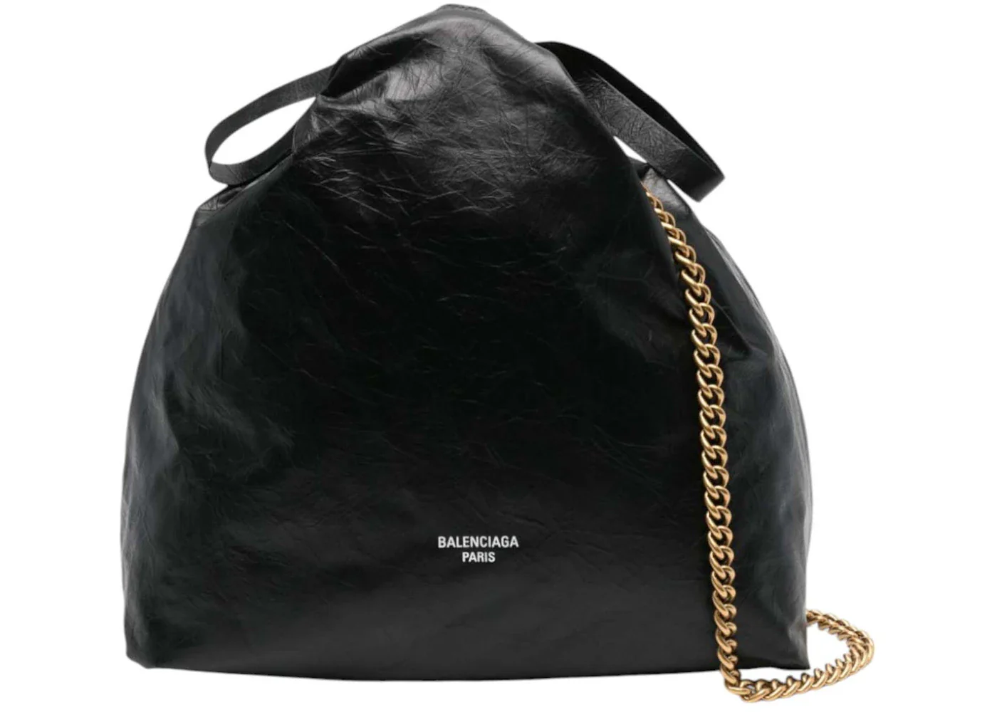 Balenciaga Crush Tote Bag Black