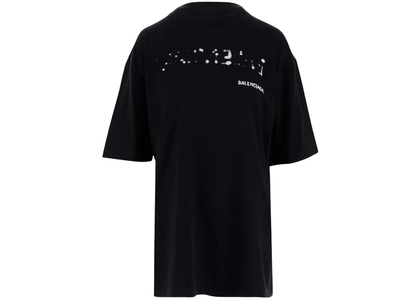 Balenciaga Hand Drawn Oversized Logo T-shirt Black/White