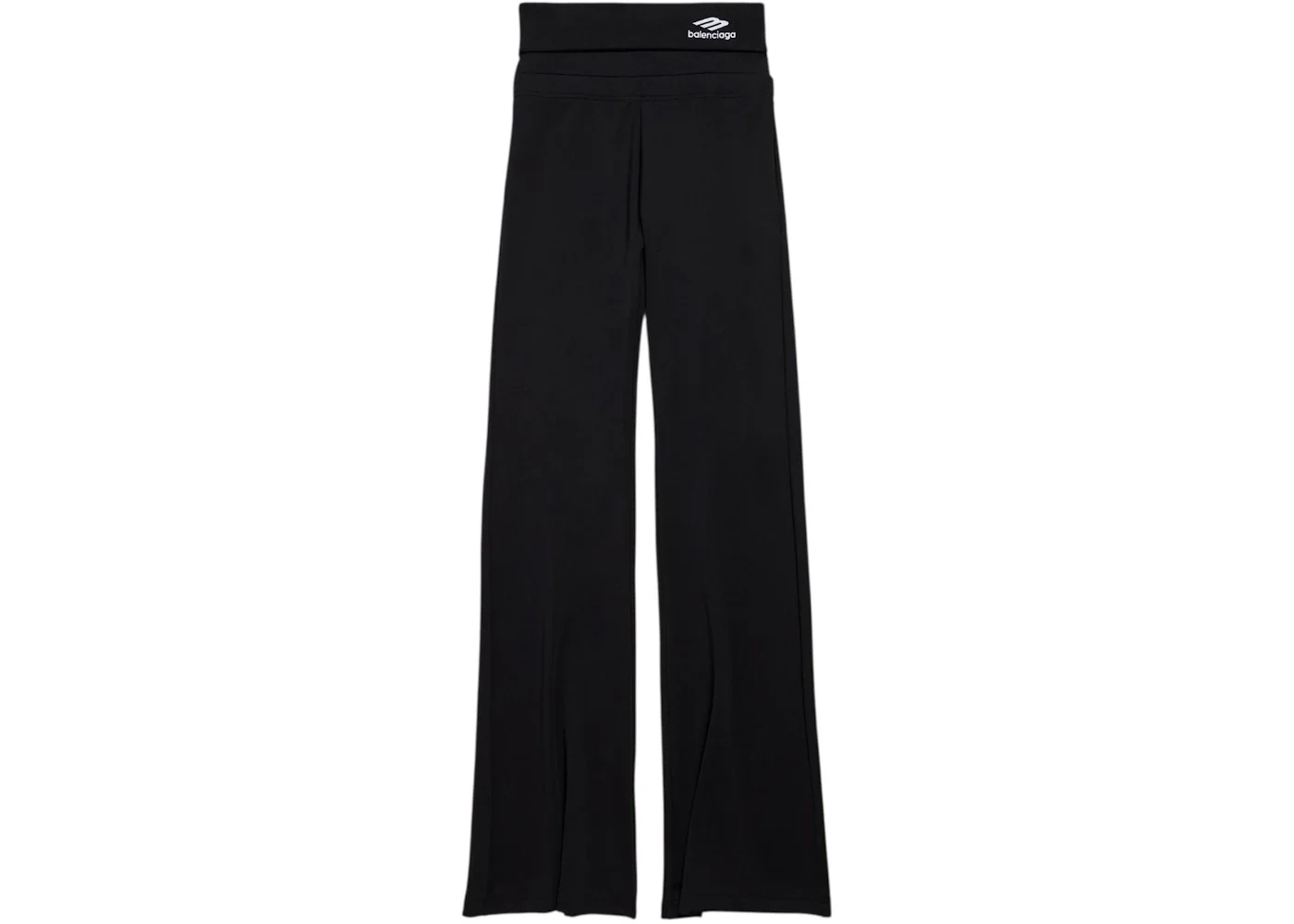 Balenciaga Women's 3B Sports Icon Foldover Leggings Washed Black