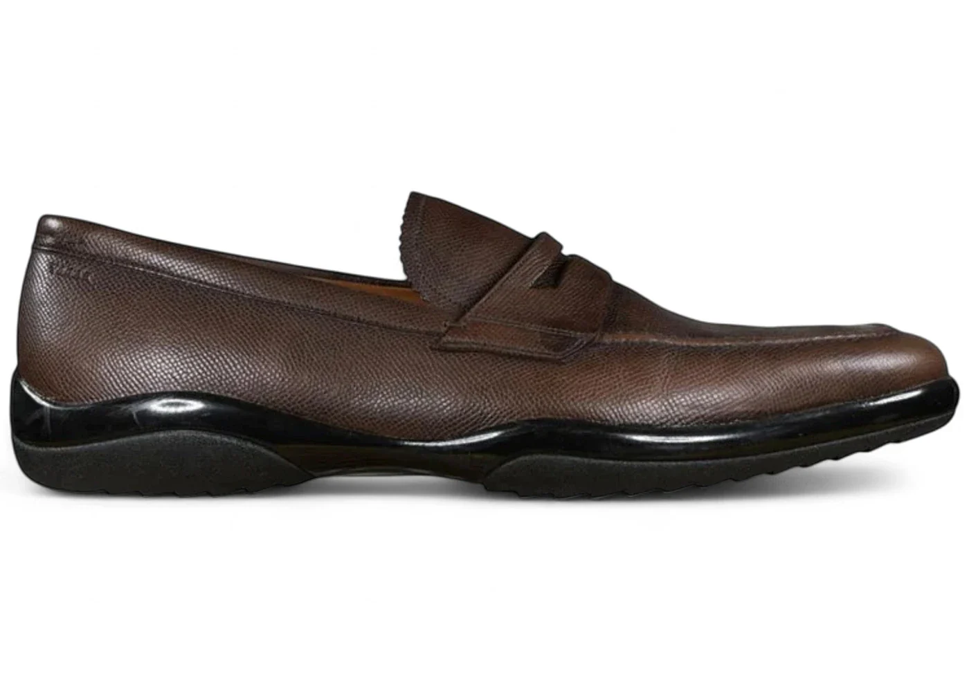 Bally Micson Coffee Leather Loafers Coffee