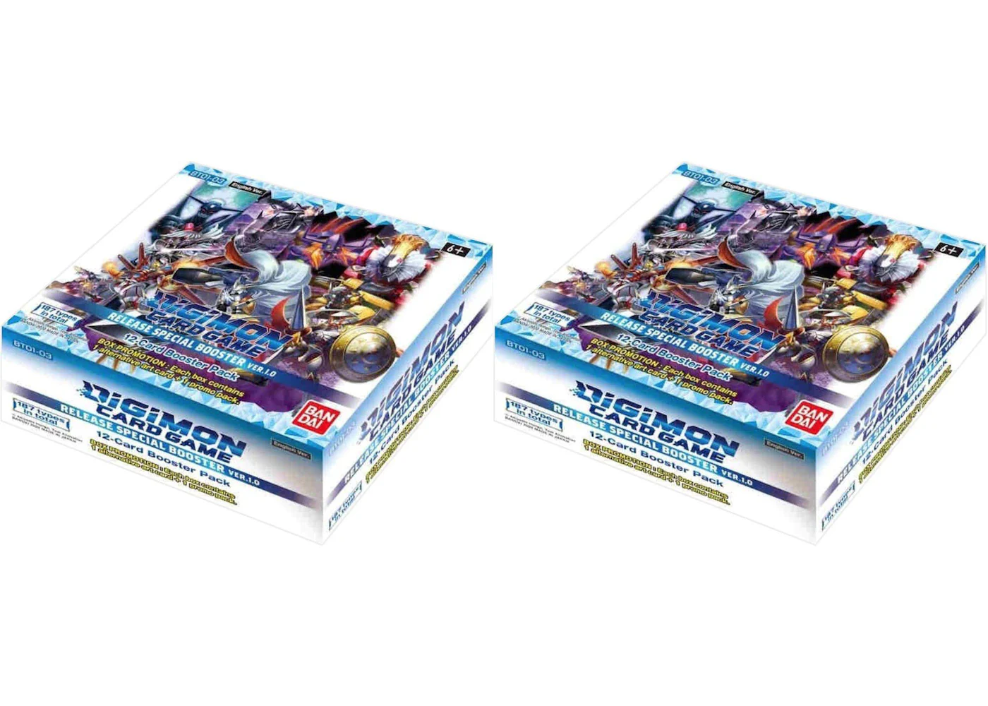 Bandai Digimon Release Special (BT01-03A) Booster Box 2x Lot