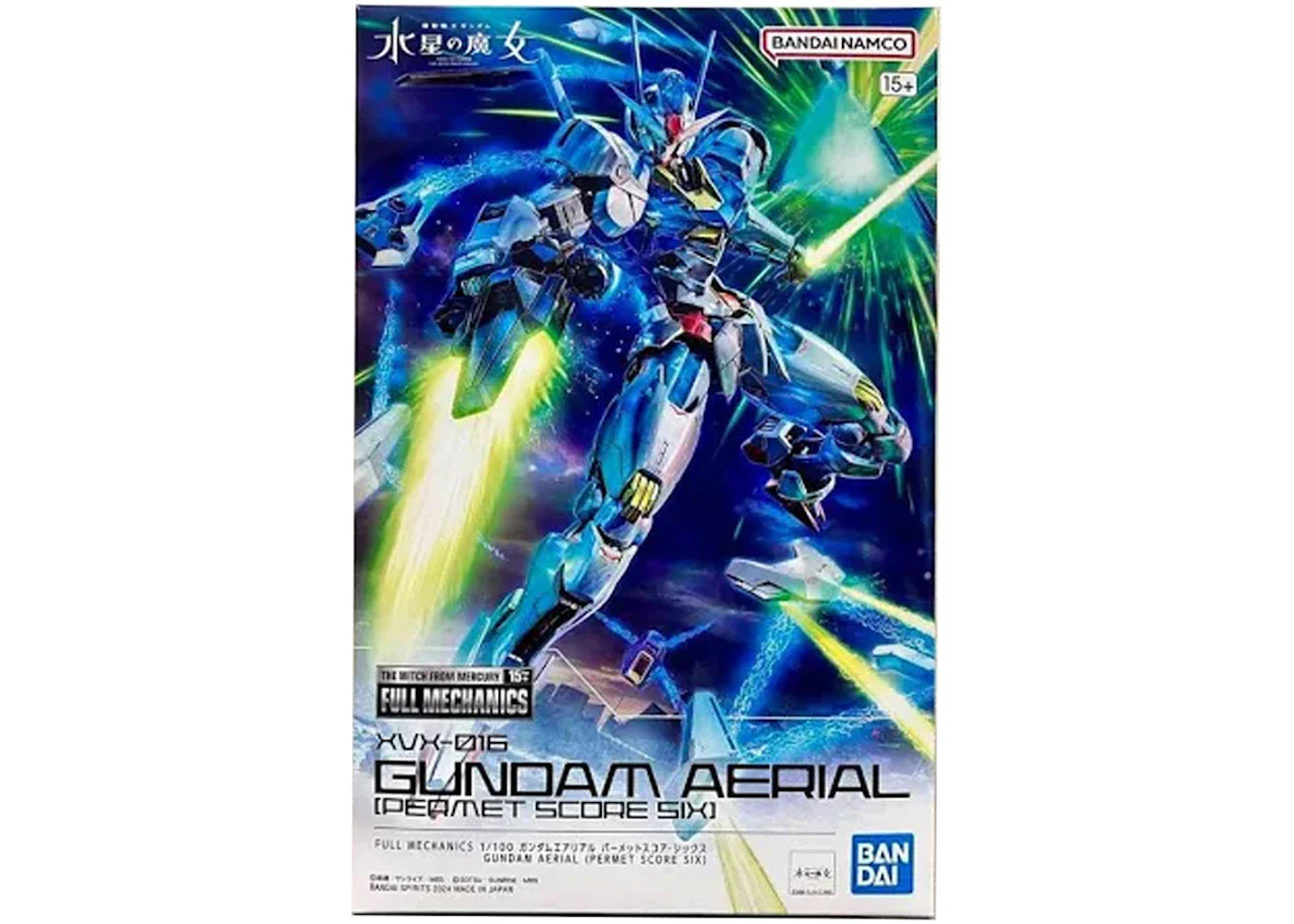 Bandai Namco Gundam 1/100 Full Mechanics Gundam Aerial Permet Score 6 Model Kit Figure (2023)