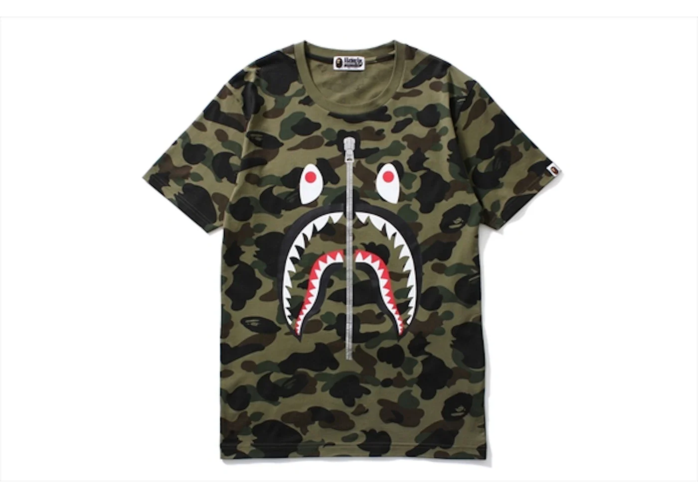 BAPE 1st Camo Shark Big Tee (Ladies) Green