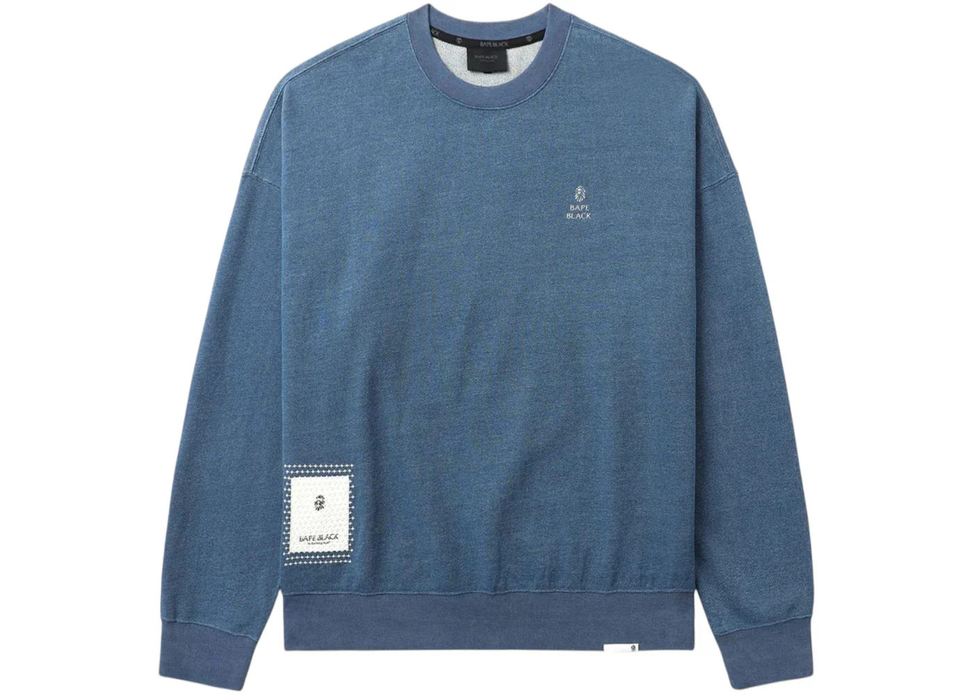 BAPE Black Embroidery Indigo Sweatshirt Indigo