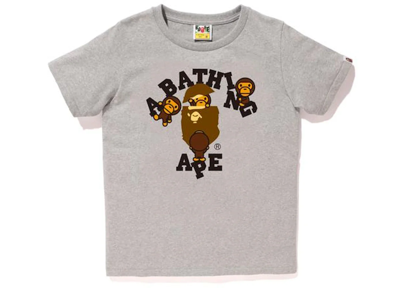BAPE College Milo Tee Tee (Ladies) Gray