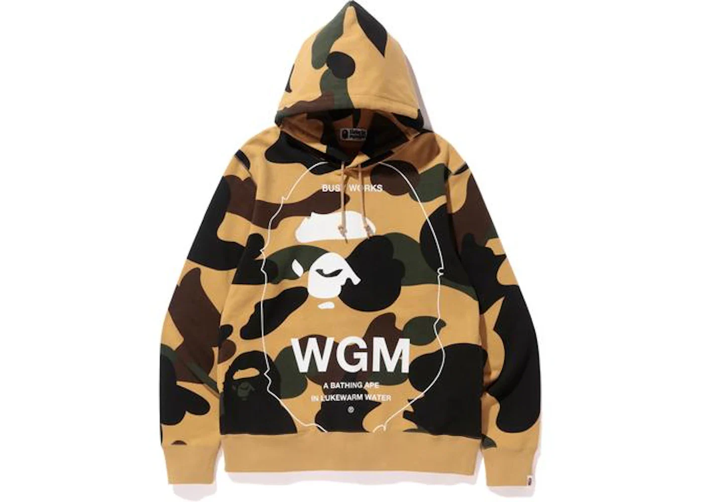 BAPE Giant 1st Camo Wide Pullover  Hoodie Yellow