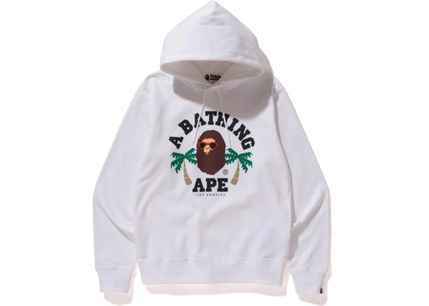 BAPE La College Pullover  Hoodie White