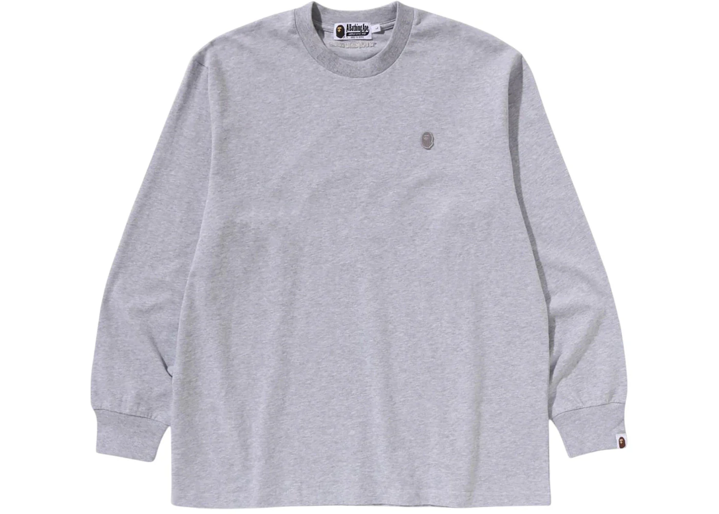BAPE One Point Relaxed Fit L/S Tee Gray