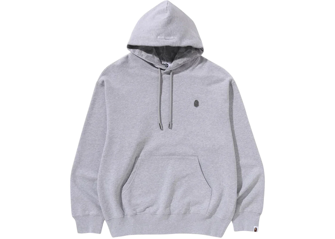 BAPE One Point Relaxed Pullover Hoodie Gray