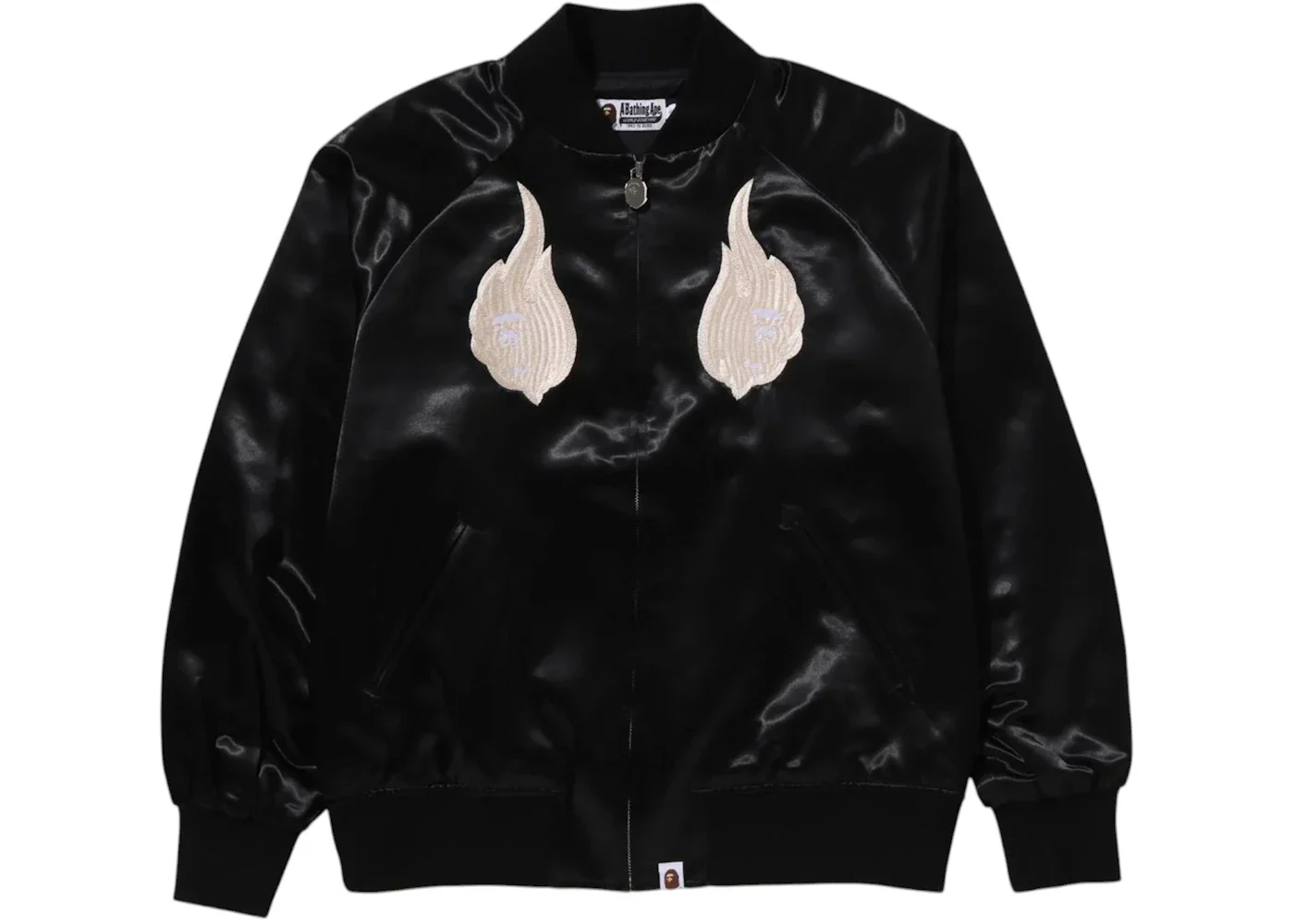 BAPE Skeleton Logo Souvenir Jacket Black