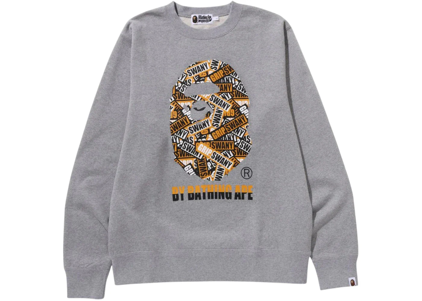 BAPE x Grip Swany By Bathing Ape Crewneck Gray