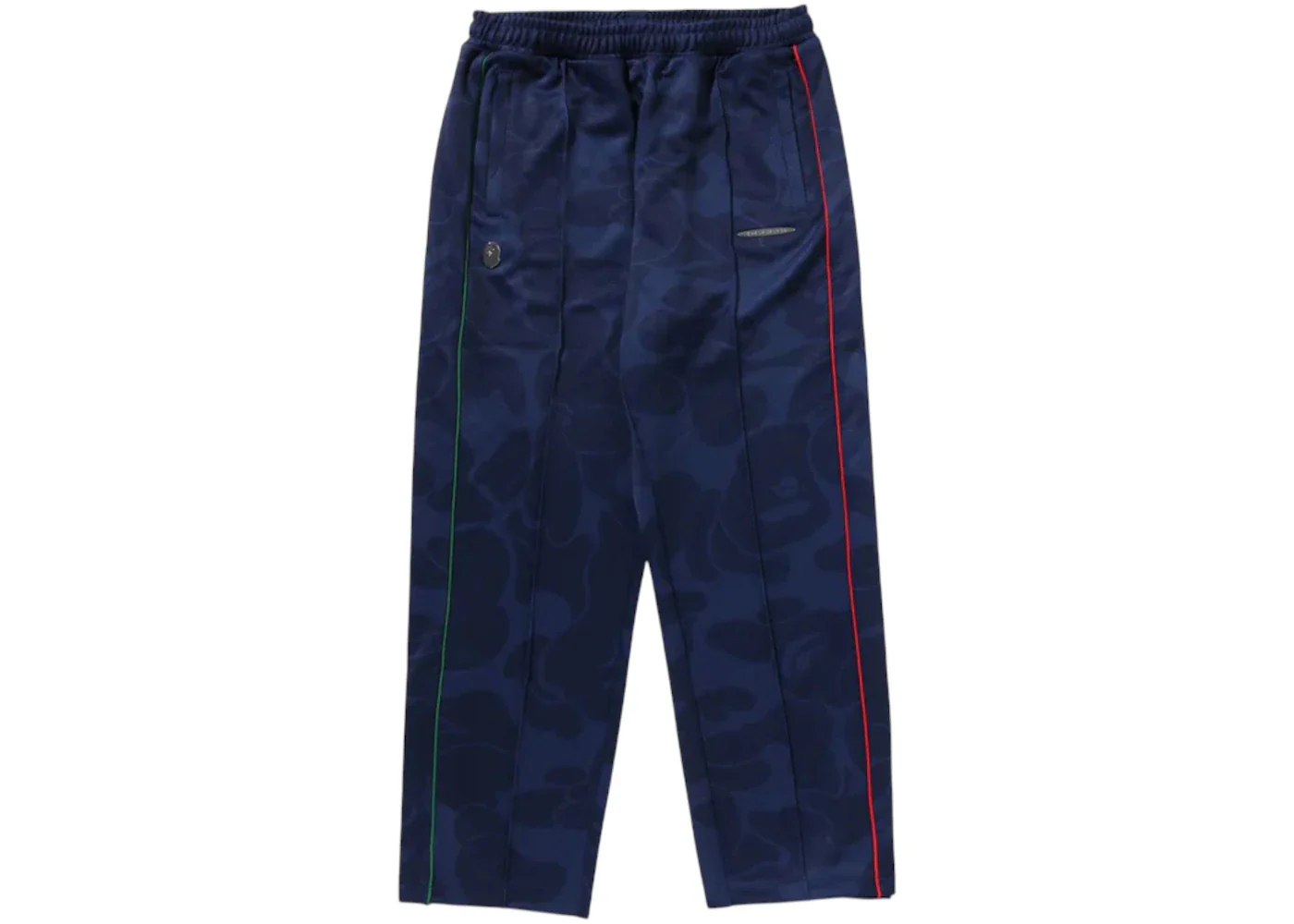 BAPE x Pagani Solid Camo Logo Relaxed Fit Track Pants Navy