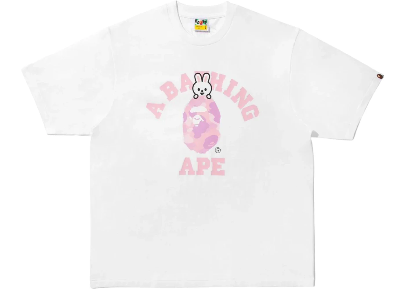 BAPE x Stray Kids Leebit College Tee White