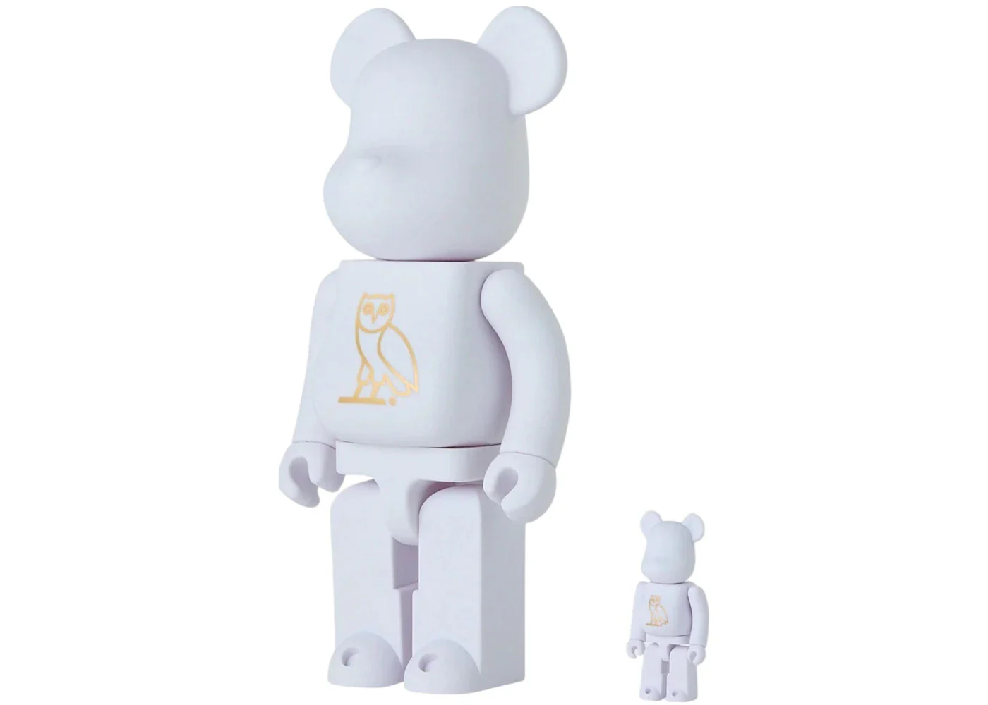 Bearbrick x OVO 100% & 400% Set Pearl White