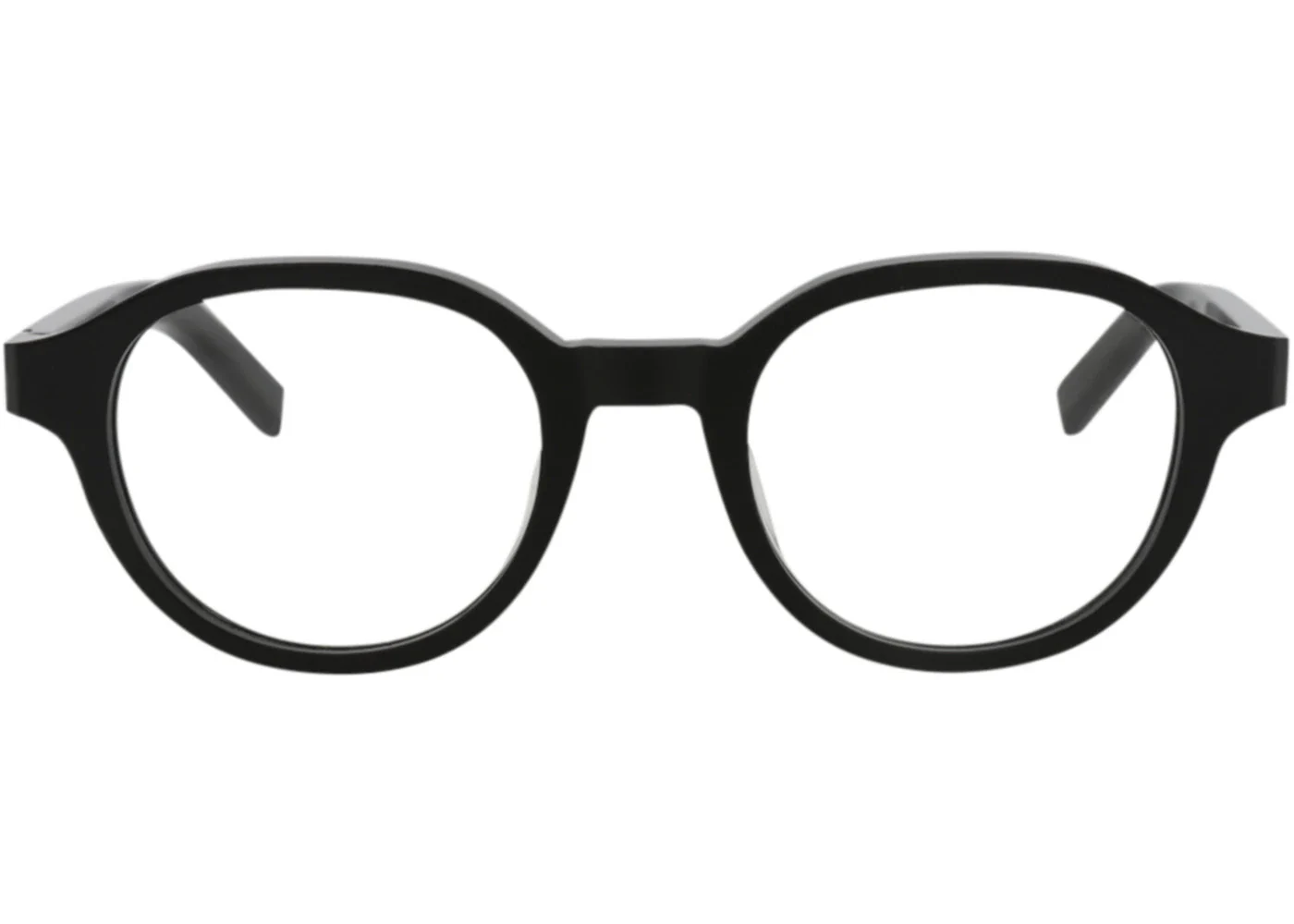 Berluti Round-Frame Acetate Optical Frames Black Black Transparent (BL50020U-49-001)