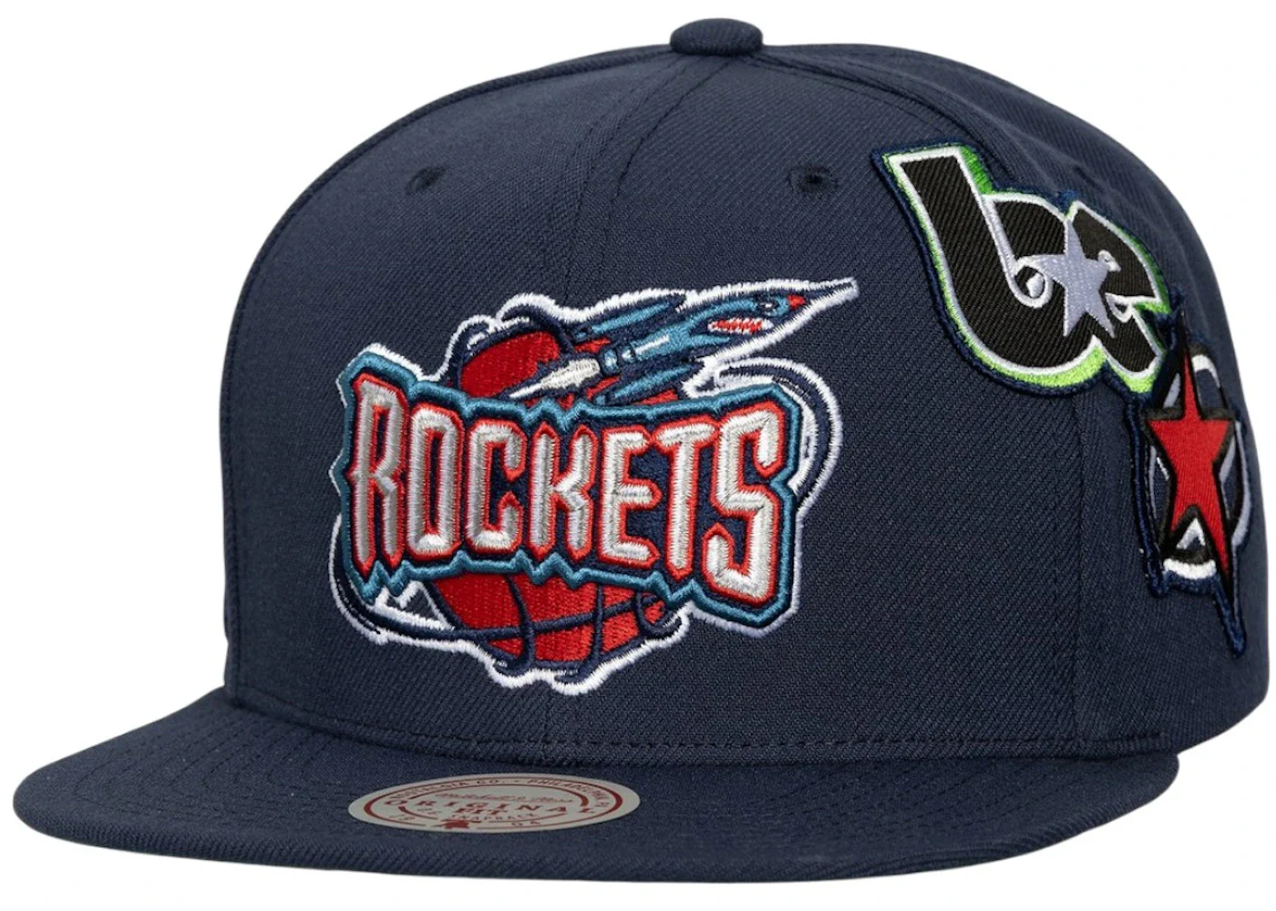 Billie Eilish x Mitchell & Ness Houston Rockets NBA B.E. Patch Snapback Navy