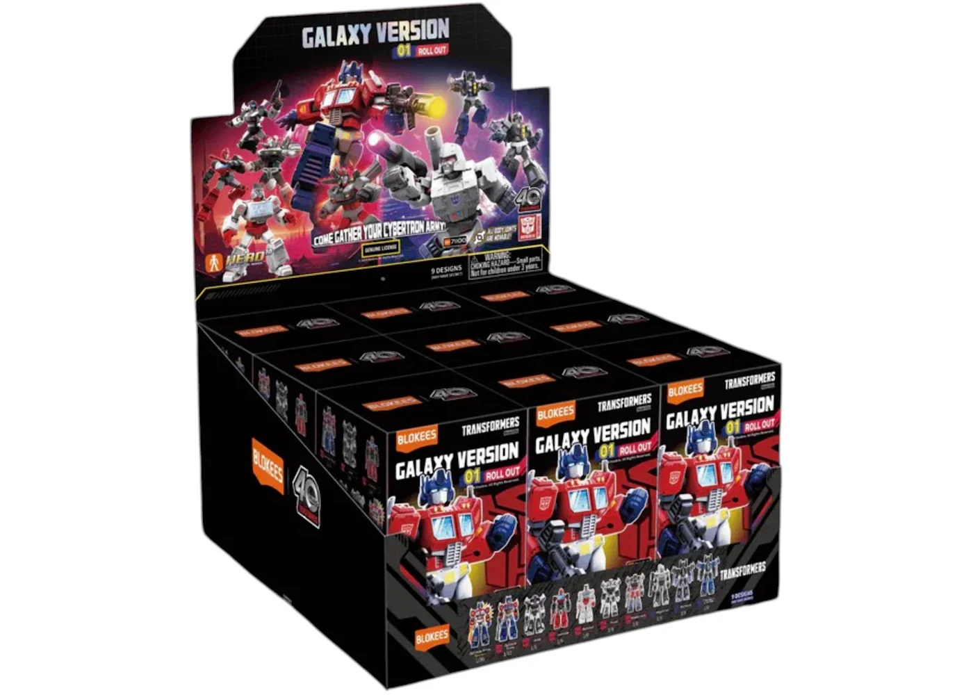 Blokees Transformers Galaxy Version 01 Roll Out Sealed Case (9 Blind Boxes)