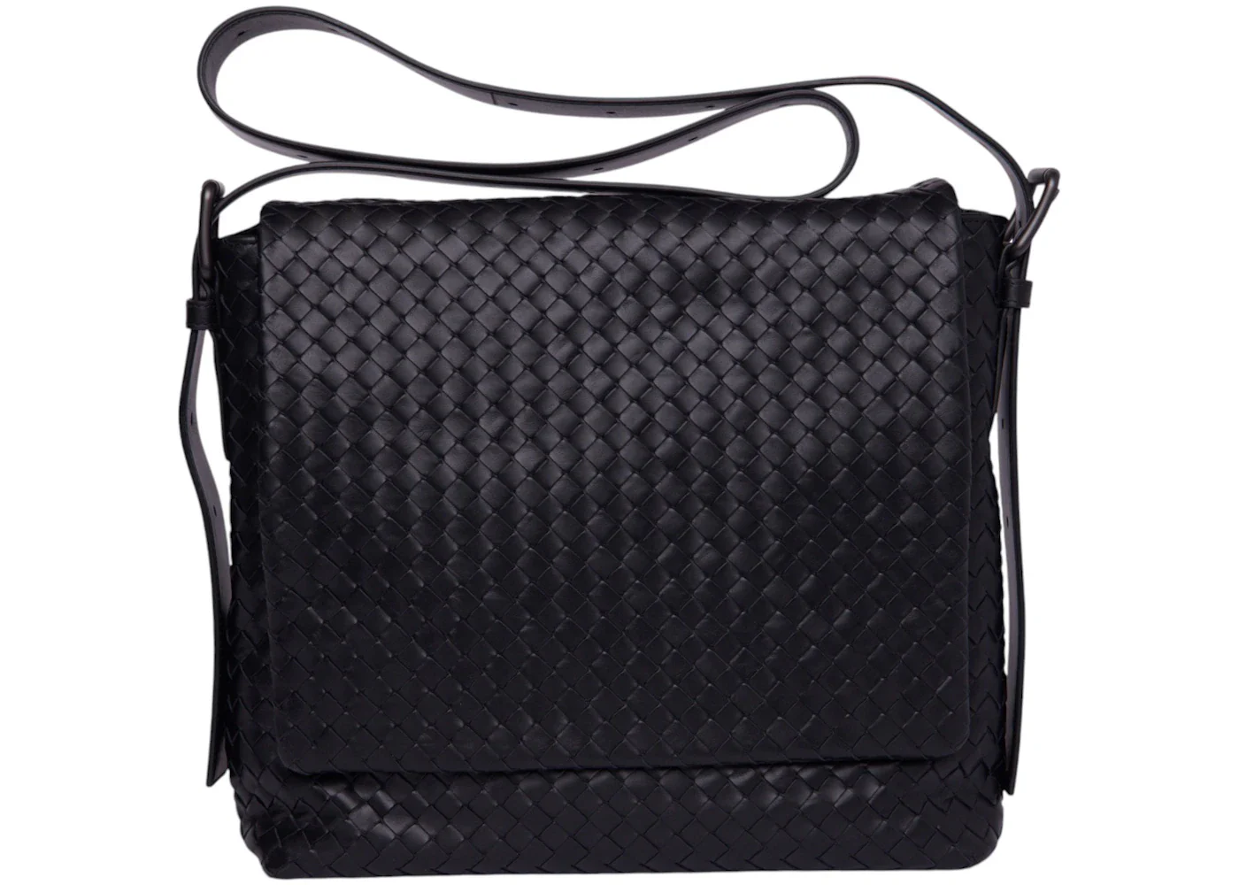 Bottega Veneta Leather Crossbody Bag Black