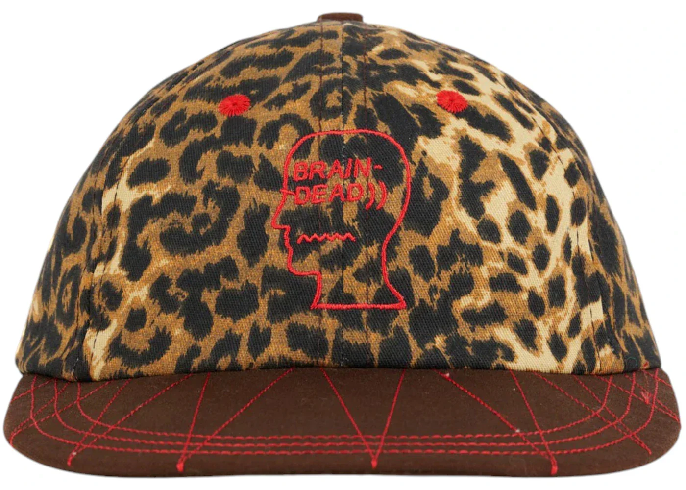 Brain Dead Logohead Longbrim Hat Leopard