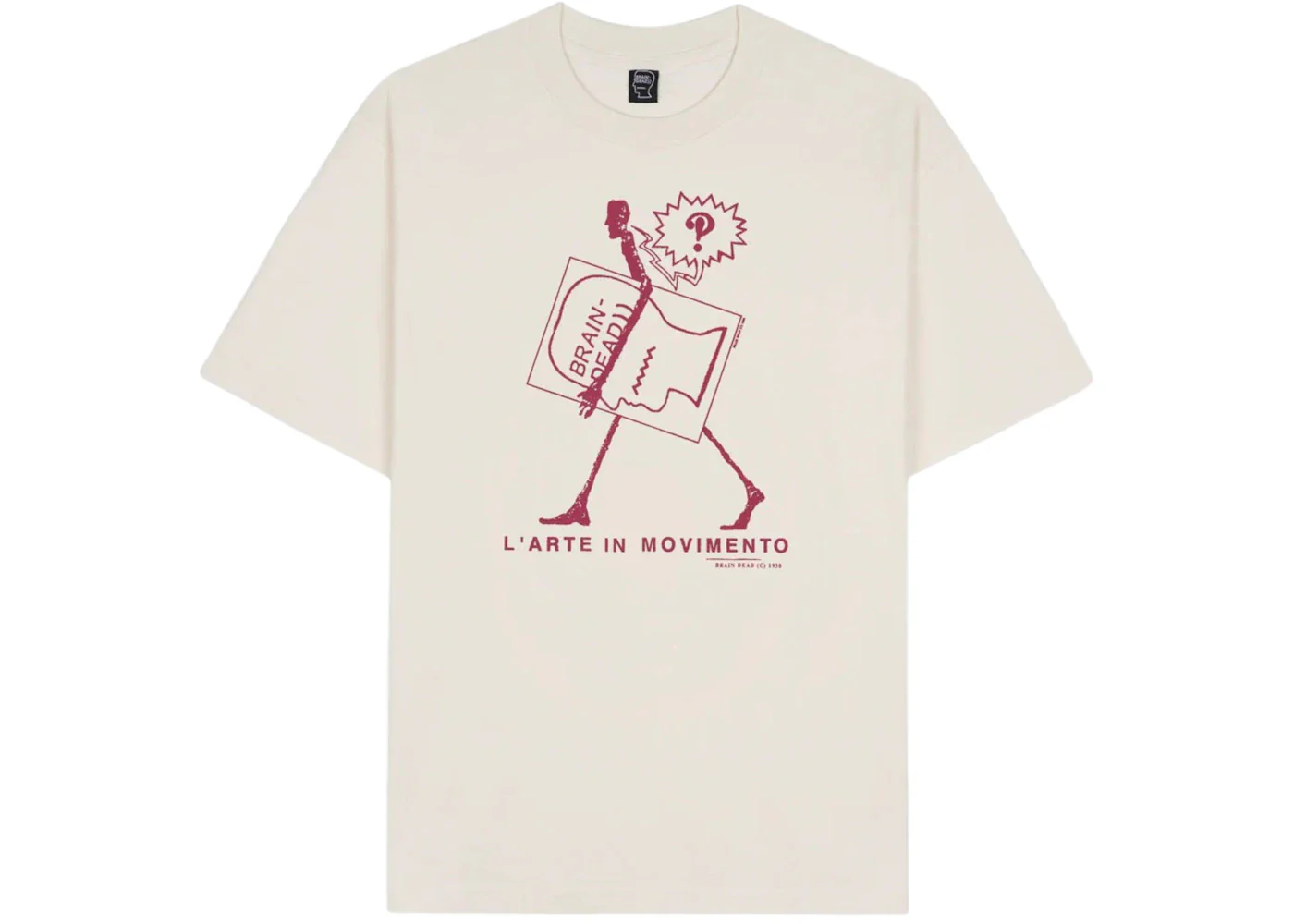 Brain Dead Movimento T-Shirt Cream