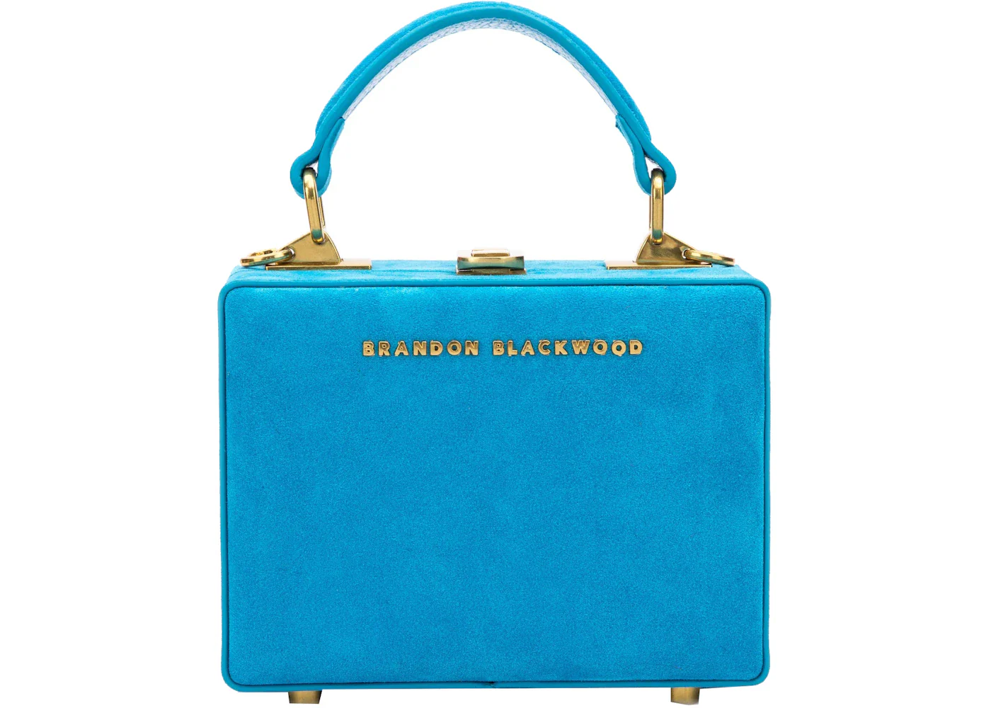 Brandon Blackwood Mini Kendrick Trunk Aqua Blue/Gold
