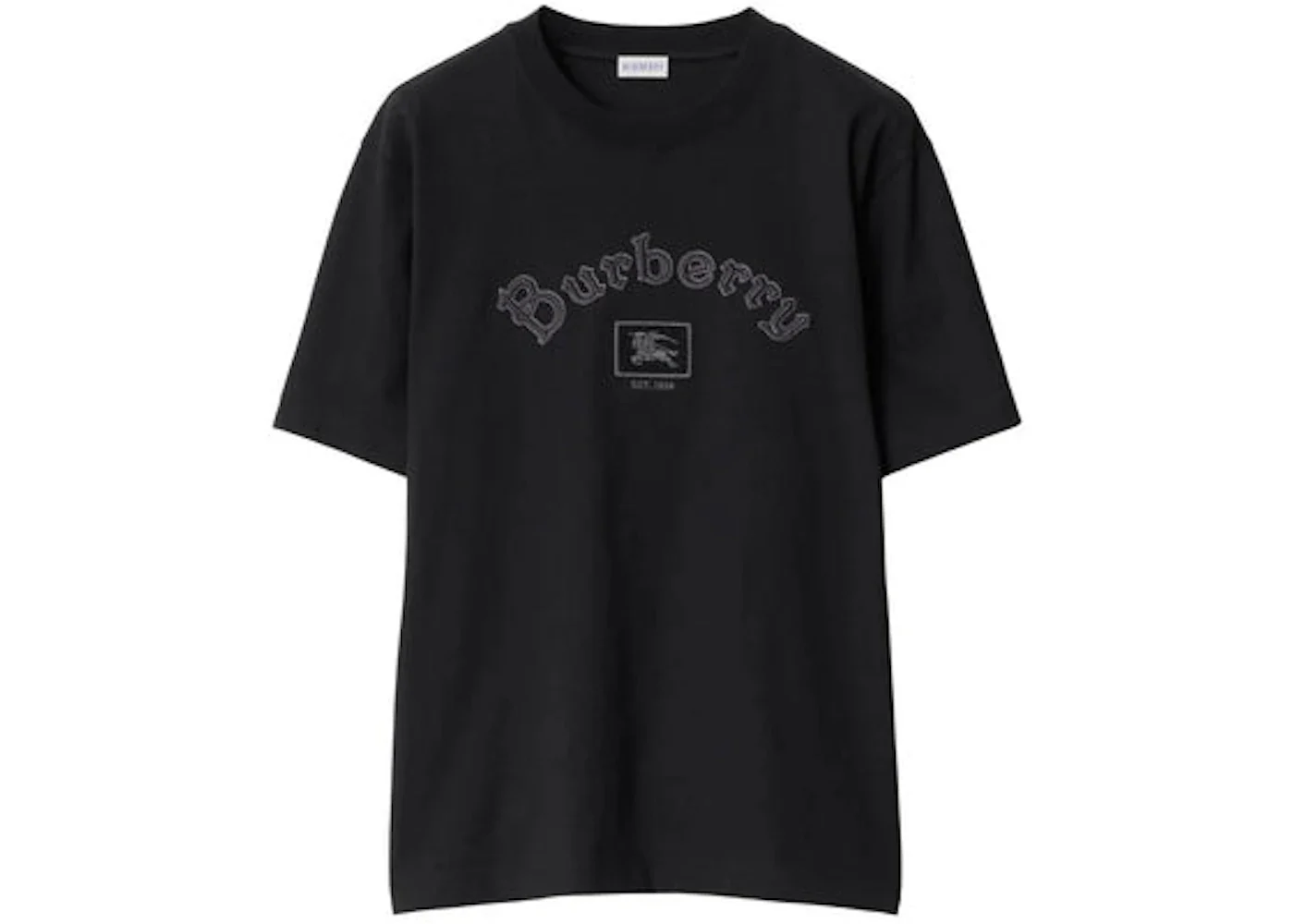 Burberry Crew Neck Short Sleeve T-shirt Black