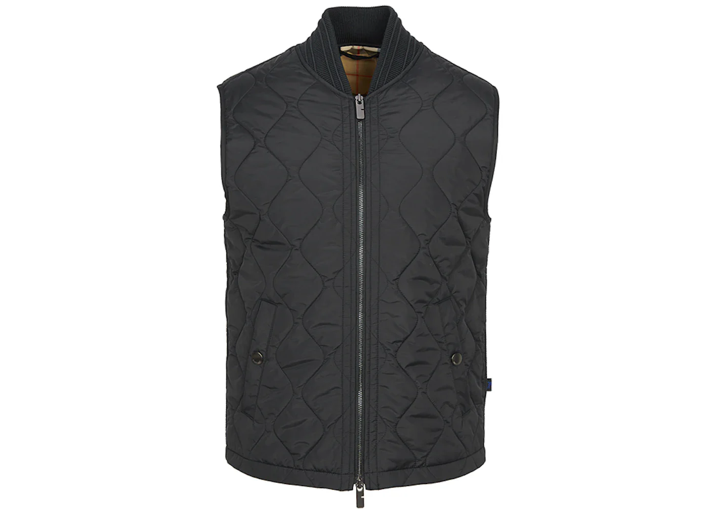 Burberry Tiverton Quilted Vest Black