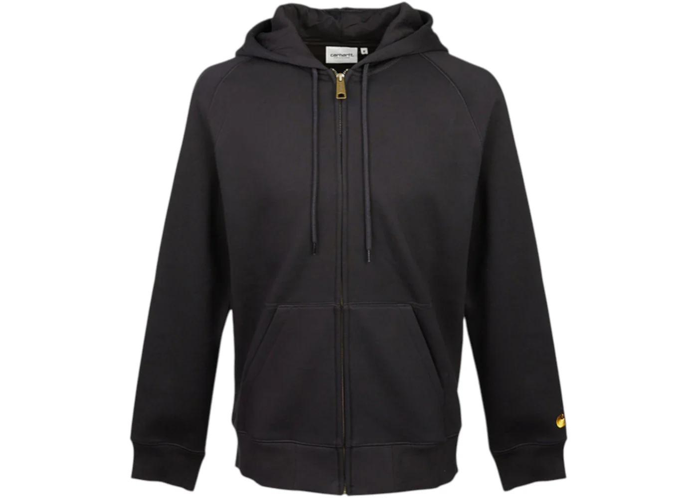 Carhartt WIP Chase Fleece Zip Up Hoodie Black