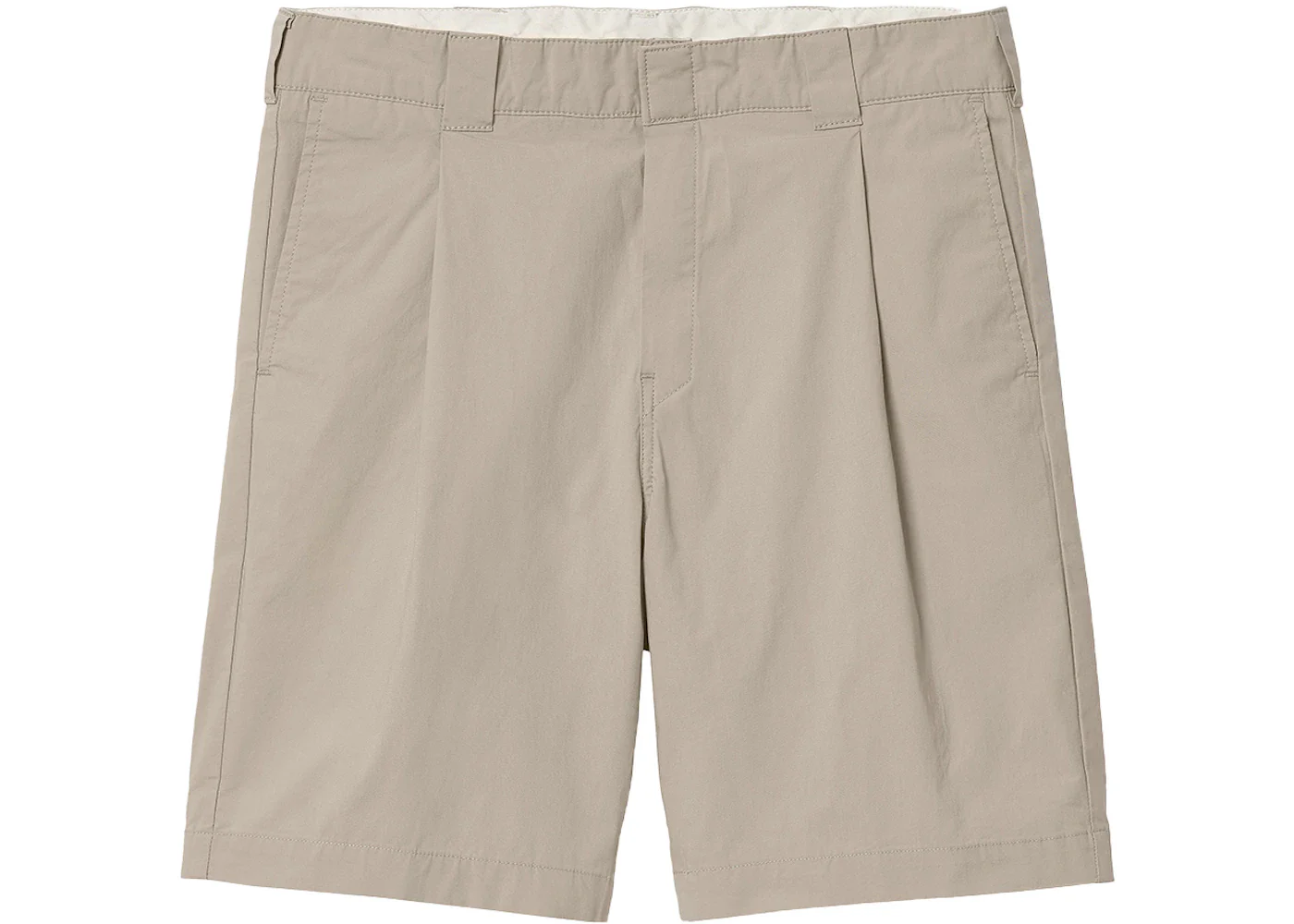 Carhartt WIP Grand Deltona Stretch Poplin 5.5oz Relaxed Fit Shorts Wall (Rinsed)