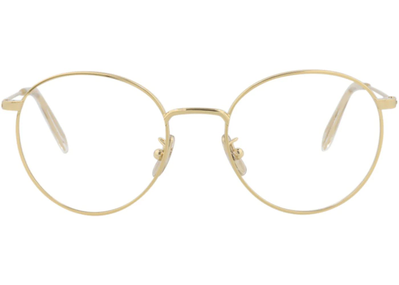 Celine Round-Frame Metal Optical Frames Gold Gold Transparent (CL50036U-50-030)