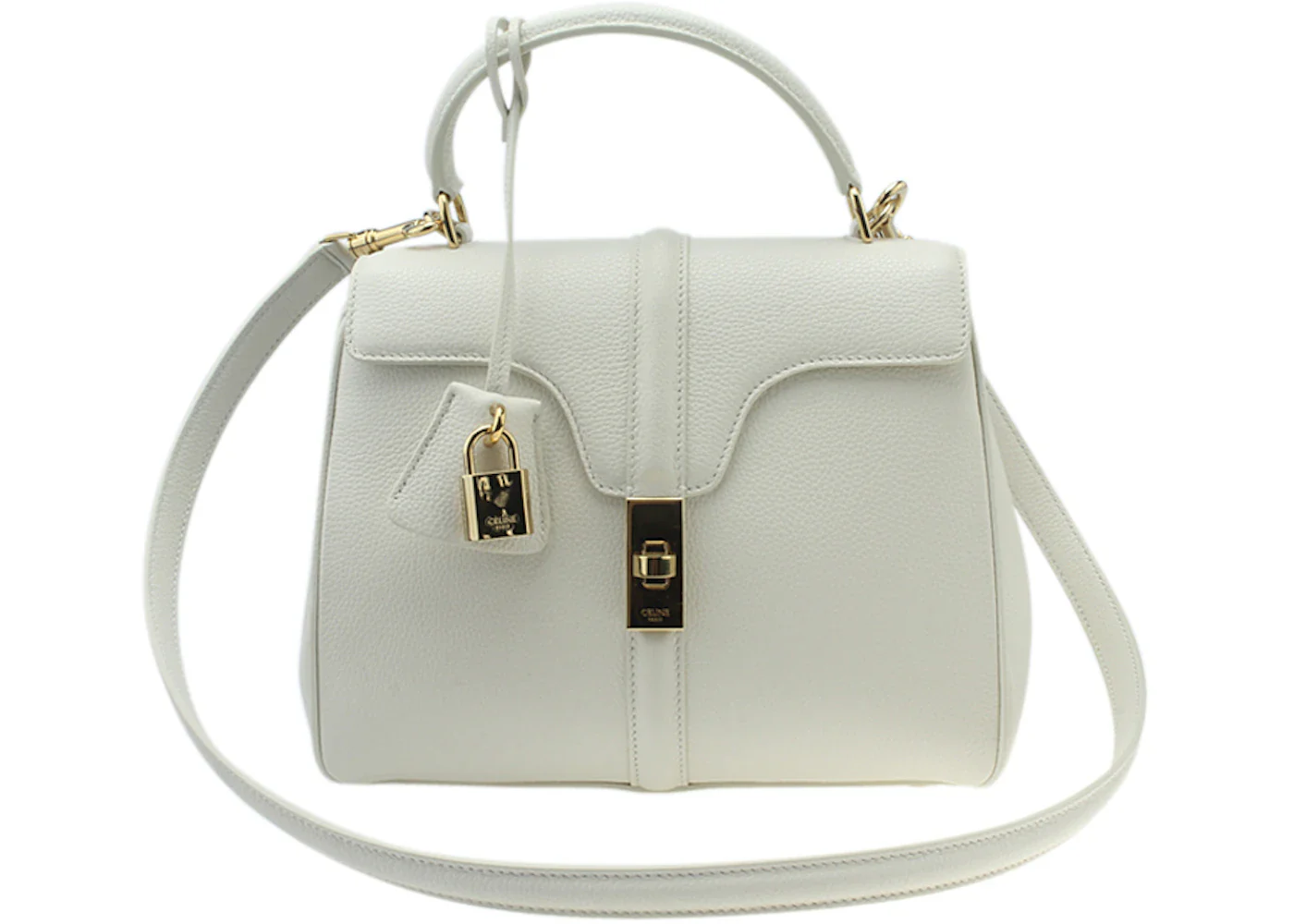 Celine Small 16 Bag White