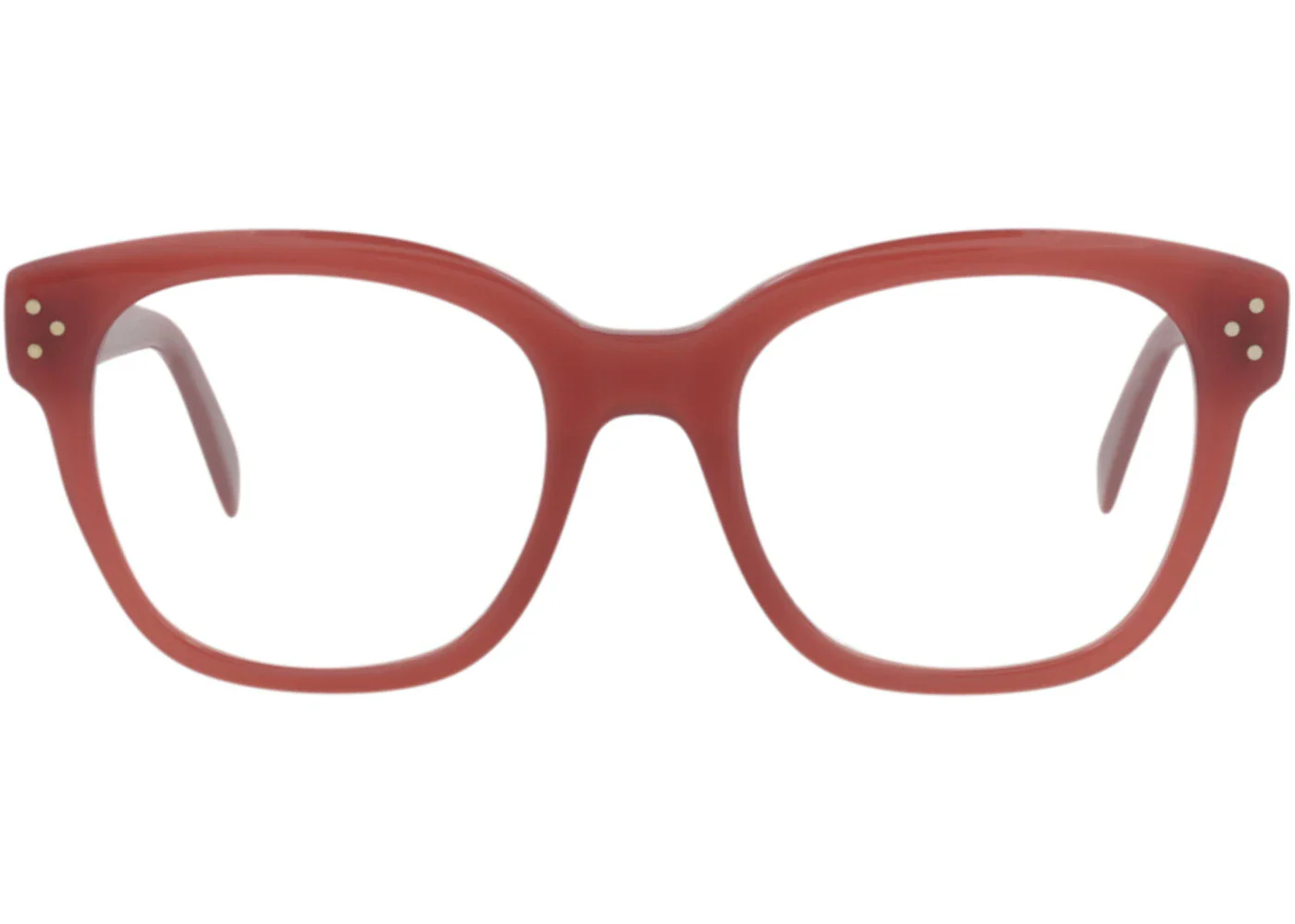 Celine Square-Frame Acetate Optical Frames Bordeaux Bordeaux Transparent (CL50086I-51-069)