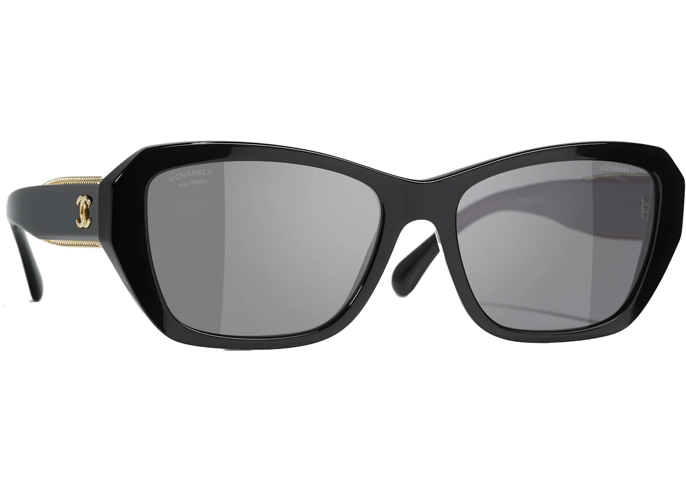 Chanel Butterfly Polarized Sunglasses Black (5516 C622/48)