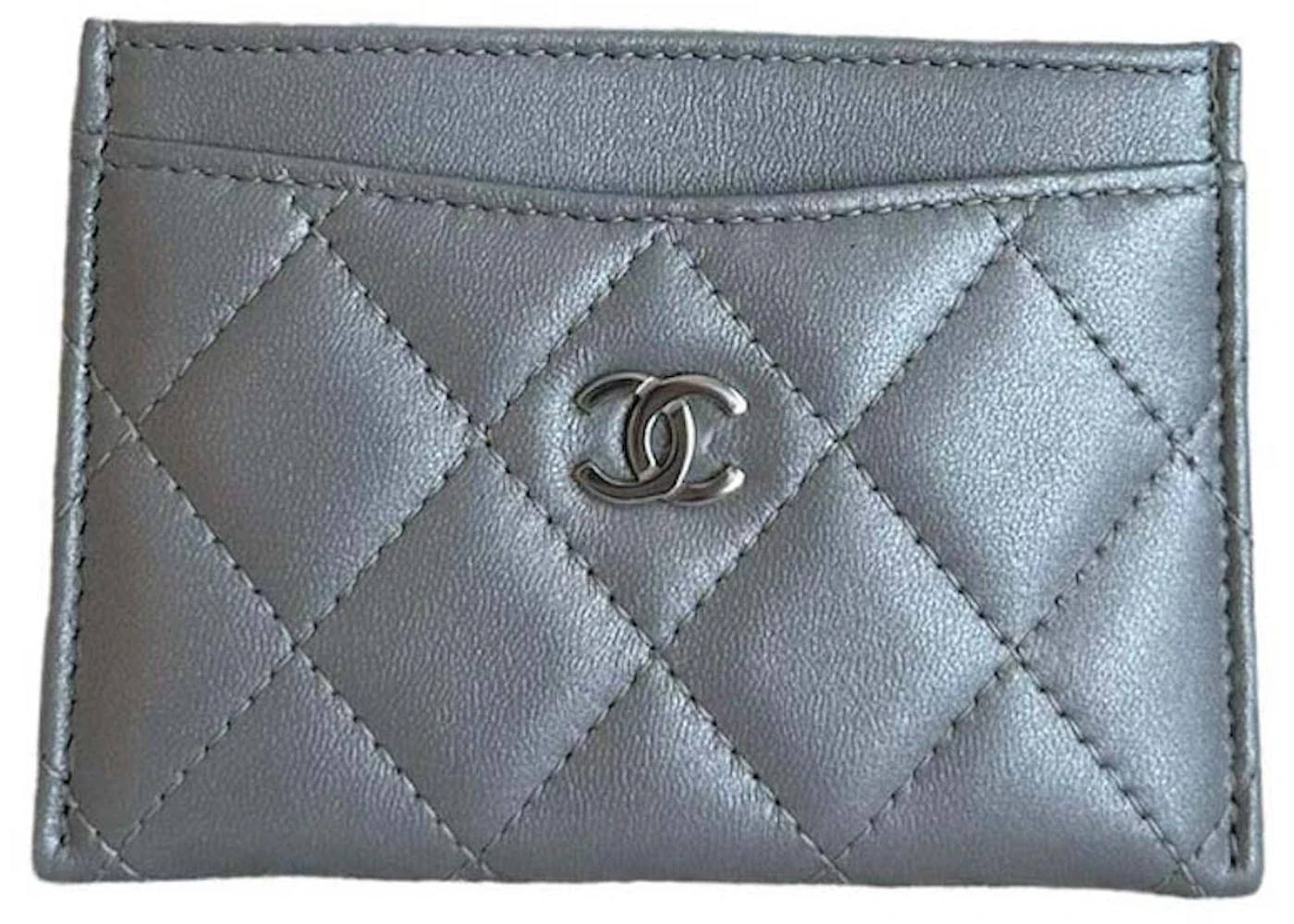Chanel Classic Card Holder Silver (AP0213)