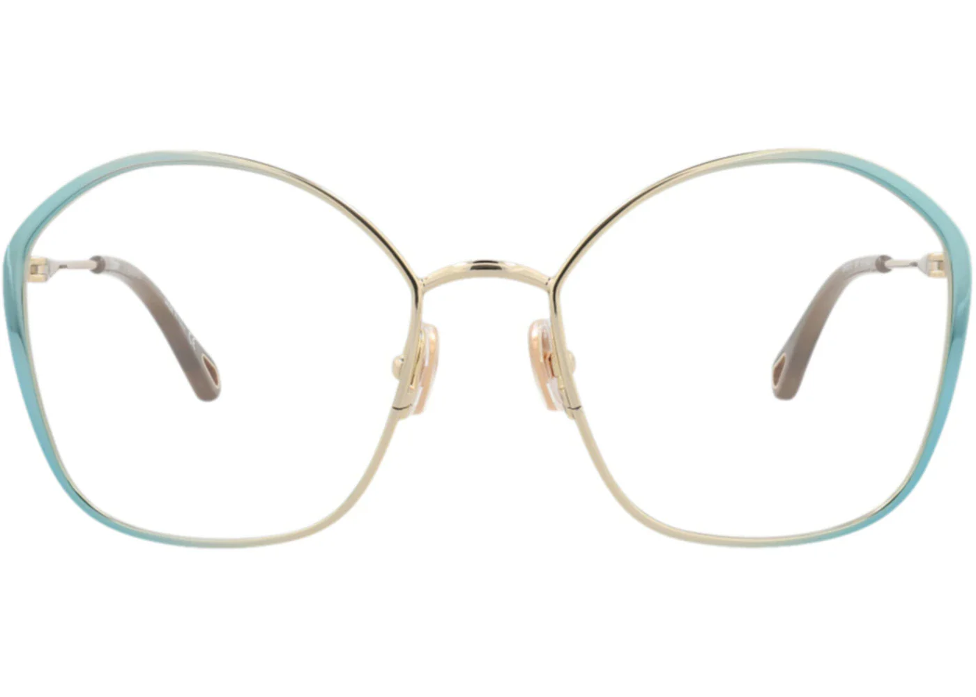 Chloe Round-Frame Metal Optical Frames Blue Blue Transparent (CH0017O-30009856-005)